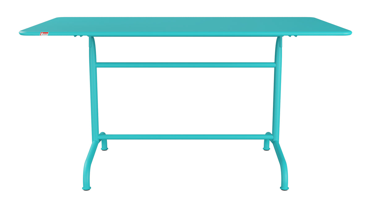 Rigi Metall-Gartentisch 140x80 klappbar in Türkis präsentiert im Onlineshop von KAQTU Design AG. Gartentisch ist von Schaffner