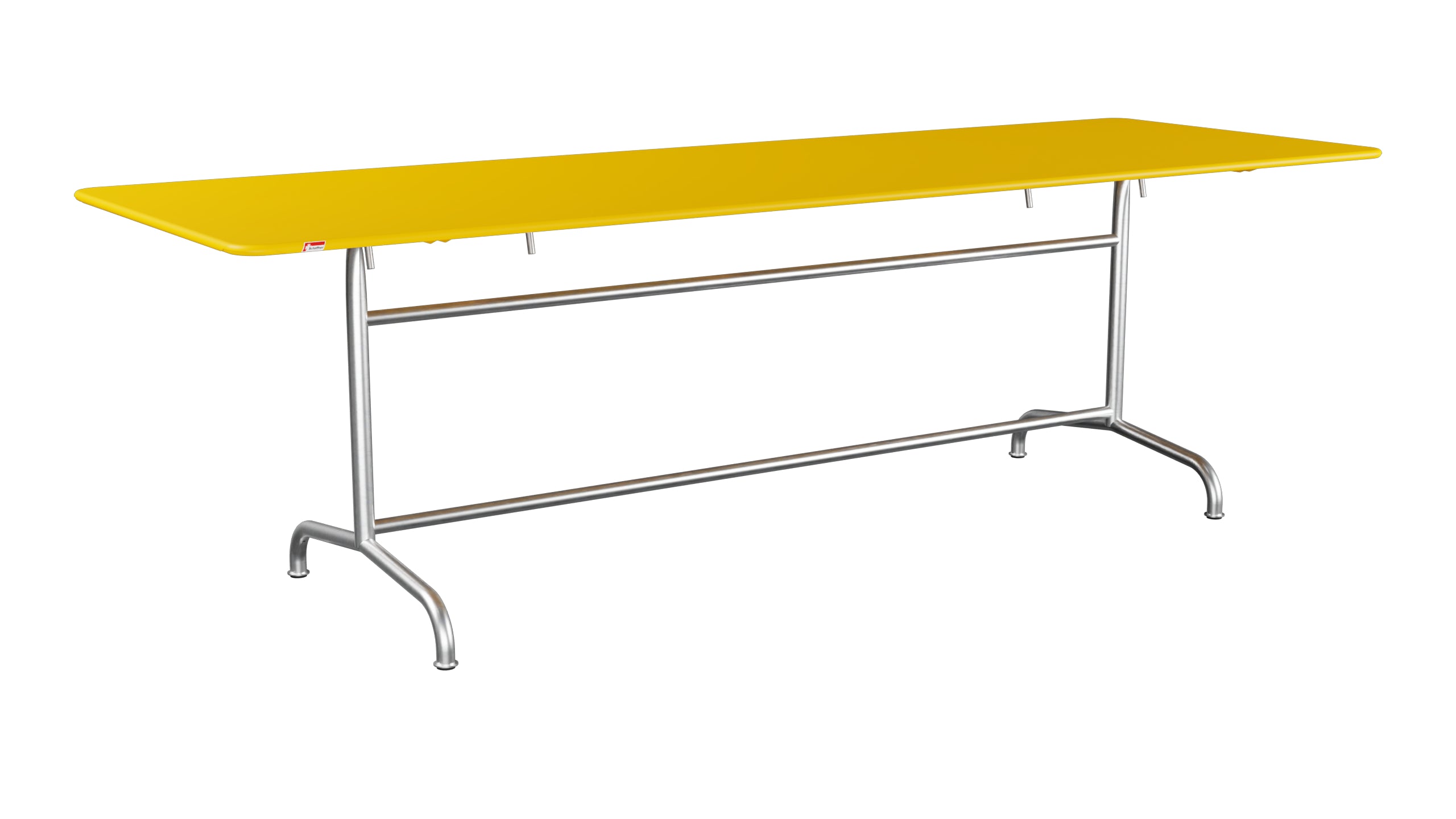 Rigi Metall-Gartentisch 240x80 klappbar in Gelb präsentiert im Onlineshop von KAQTU Design AG. Gartentisch ist von Schaffner