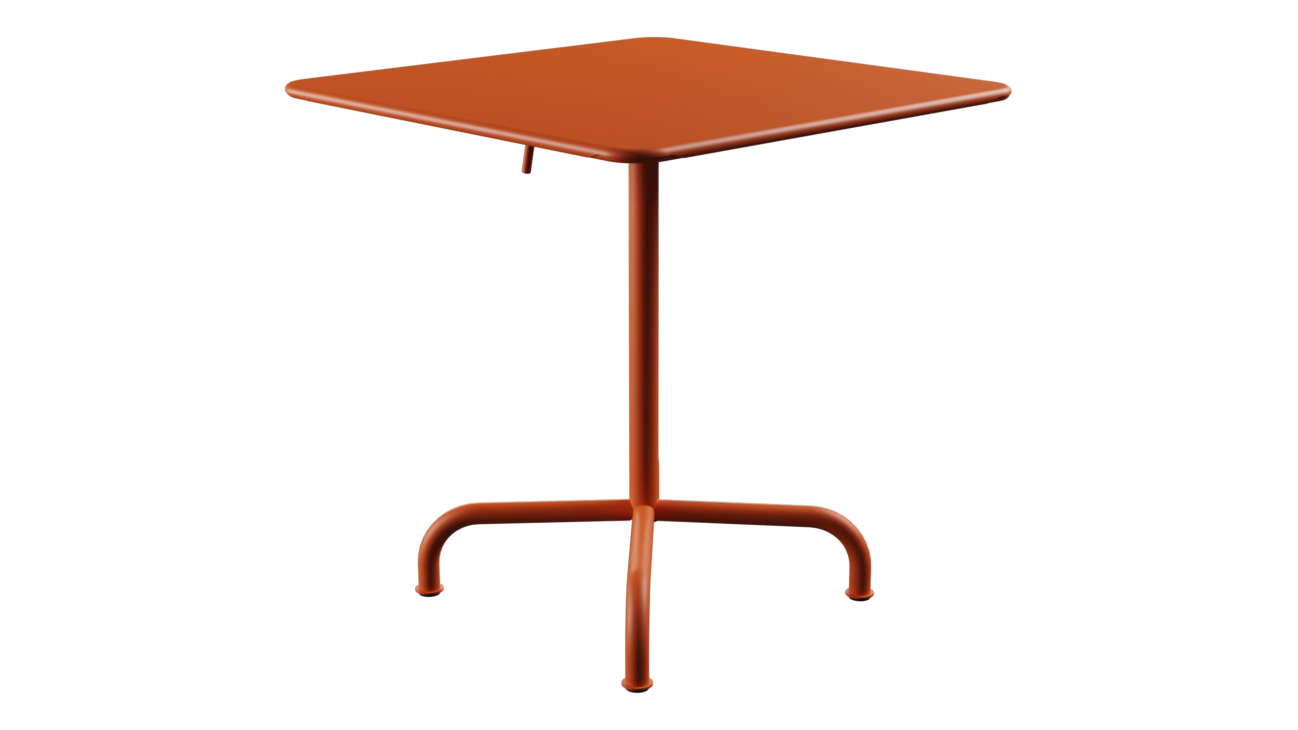 Rigi Metall-Gartentisch 70x70 klappbar in Orange präsentiert im Onlineshop von KAQTU Design AG. Gartentisch ist von Schaffner