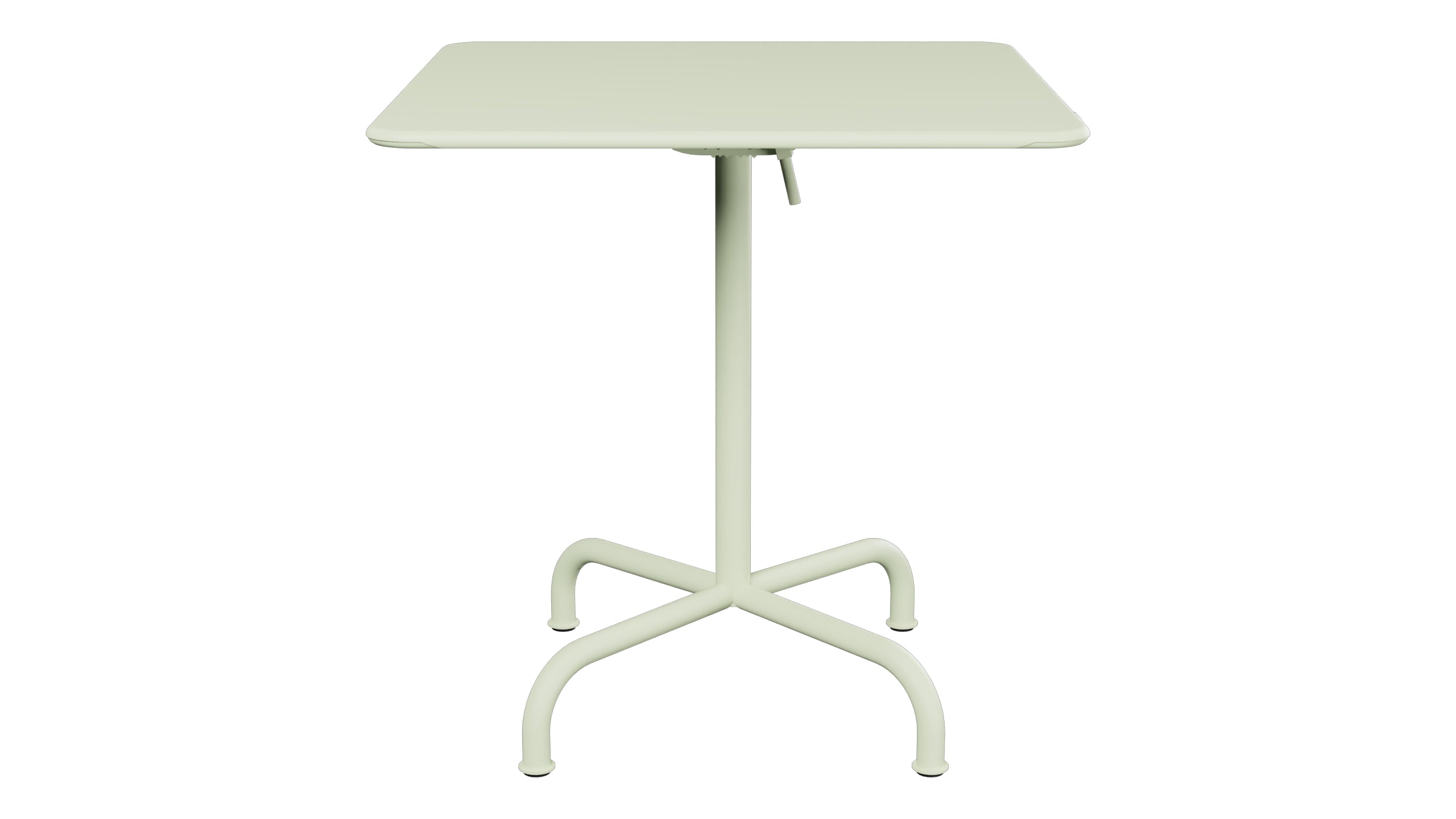 Rigi Metall-Gartentisch 70x70 klappbar in Pastellgrün präsentiert im Onlineshop von KAQTU Design AG. Gartentisch ist von Schaffner