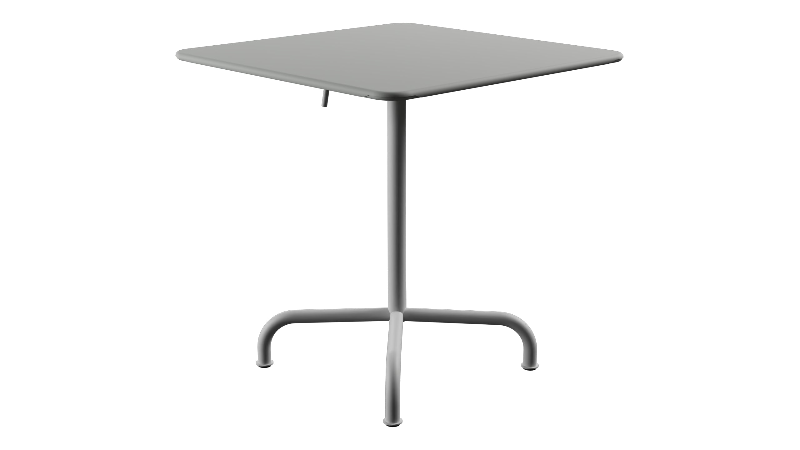 Rigi Metall-Gartentisch 70x70 klappbar in Alusilber präsentiert im Onlineshop von KAQTU Design AG. Gartentisch ist von Schaffner