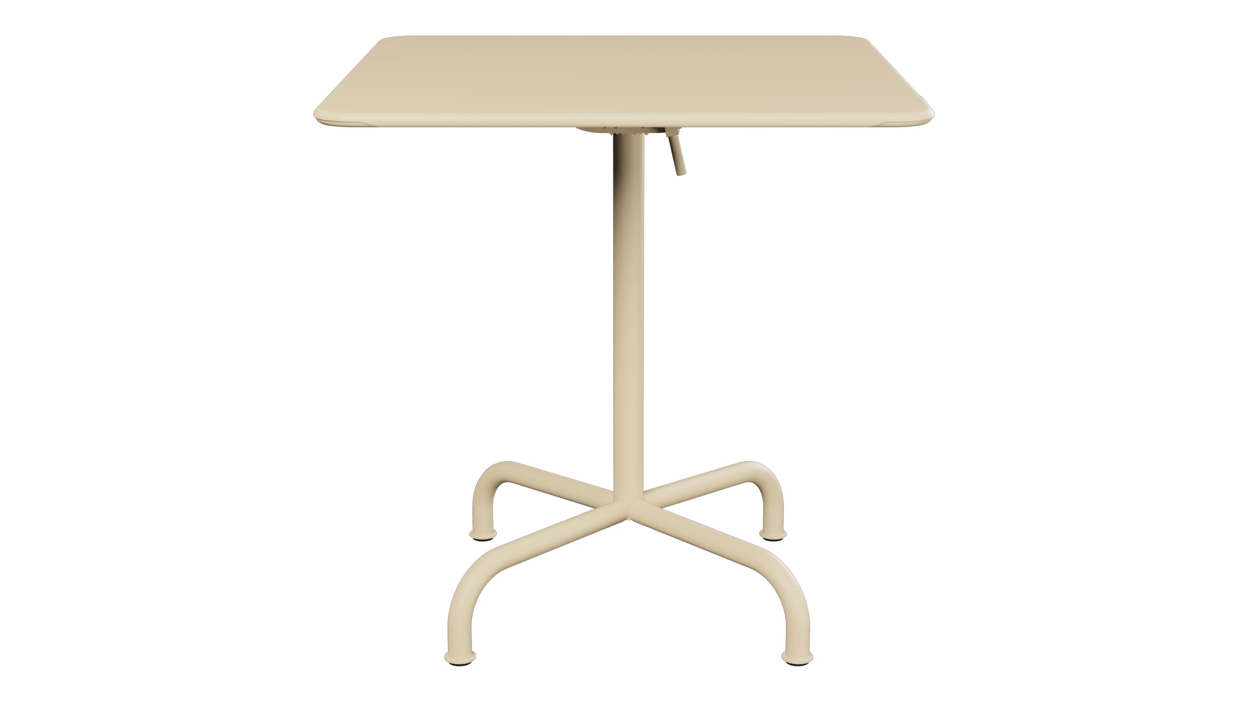Rigi Metall-Gartentisch 70x70 klappbar in Pastellbraun präsentiert im Onlineshop von KAQTU Design AG. Gartentisch ist von Schaffner