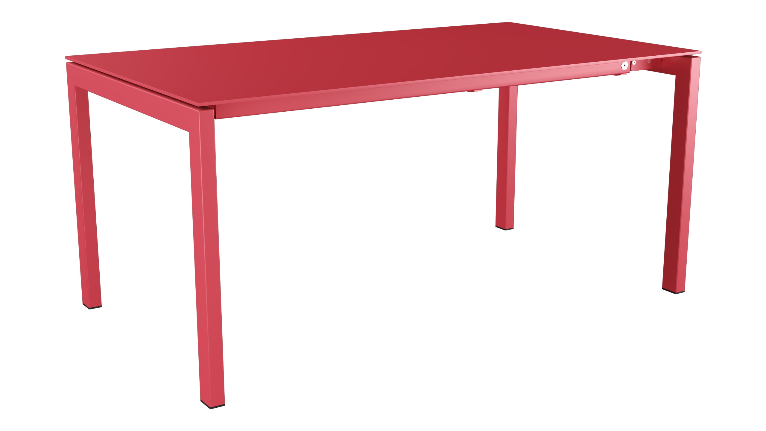 Luzern Glasfaser-Gartentisch 160/220x90 ausziehbar in Ahornrot präsentiert im Onlineshop von KAQTU Design AG. Gartentisch ist von Schaffner