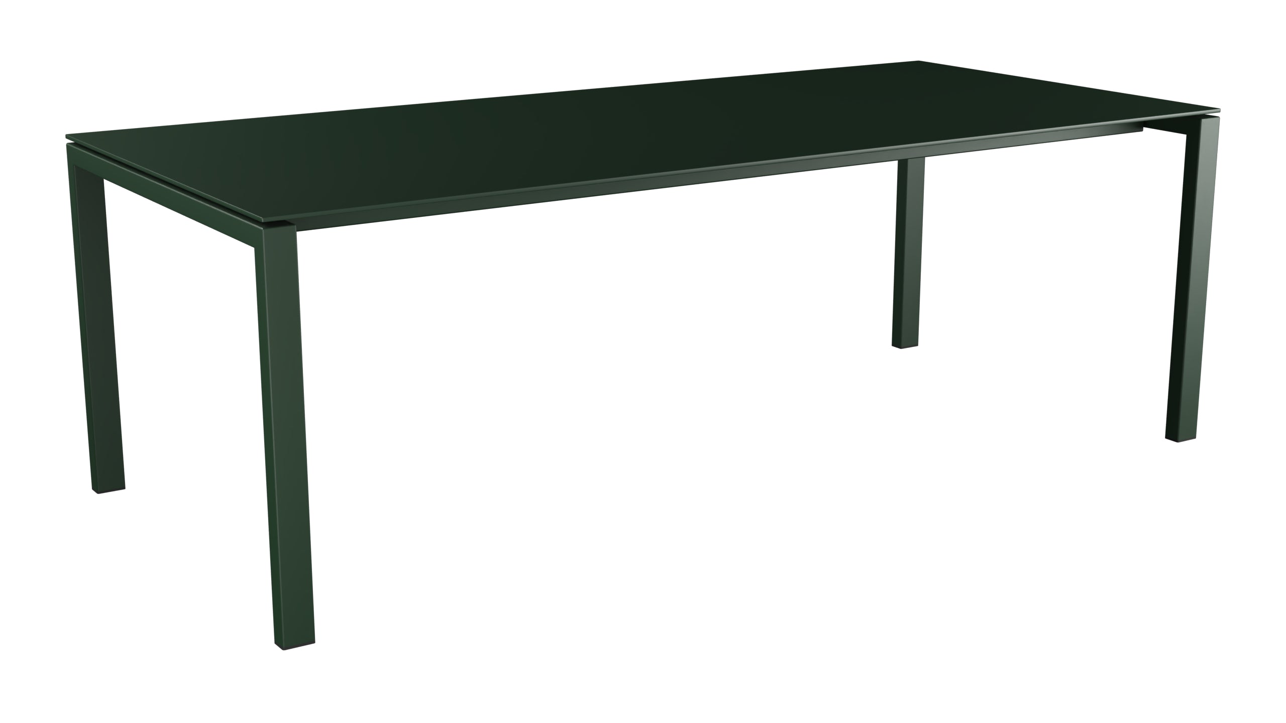 Luzern Glasfaser-Gartentisch 220x100 in Tannengrün präsentiert im Onlineshop von KAQTU Design AG. Gartentisch ist von Schaffner