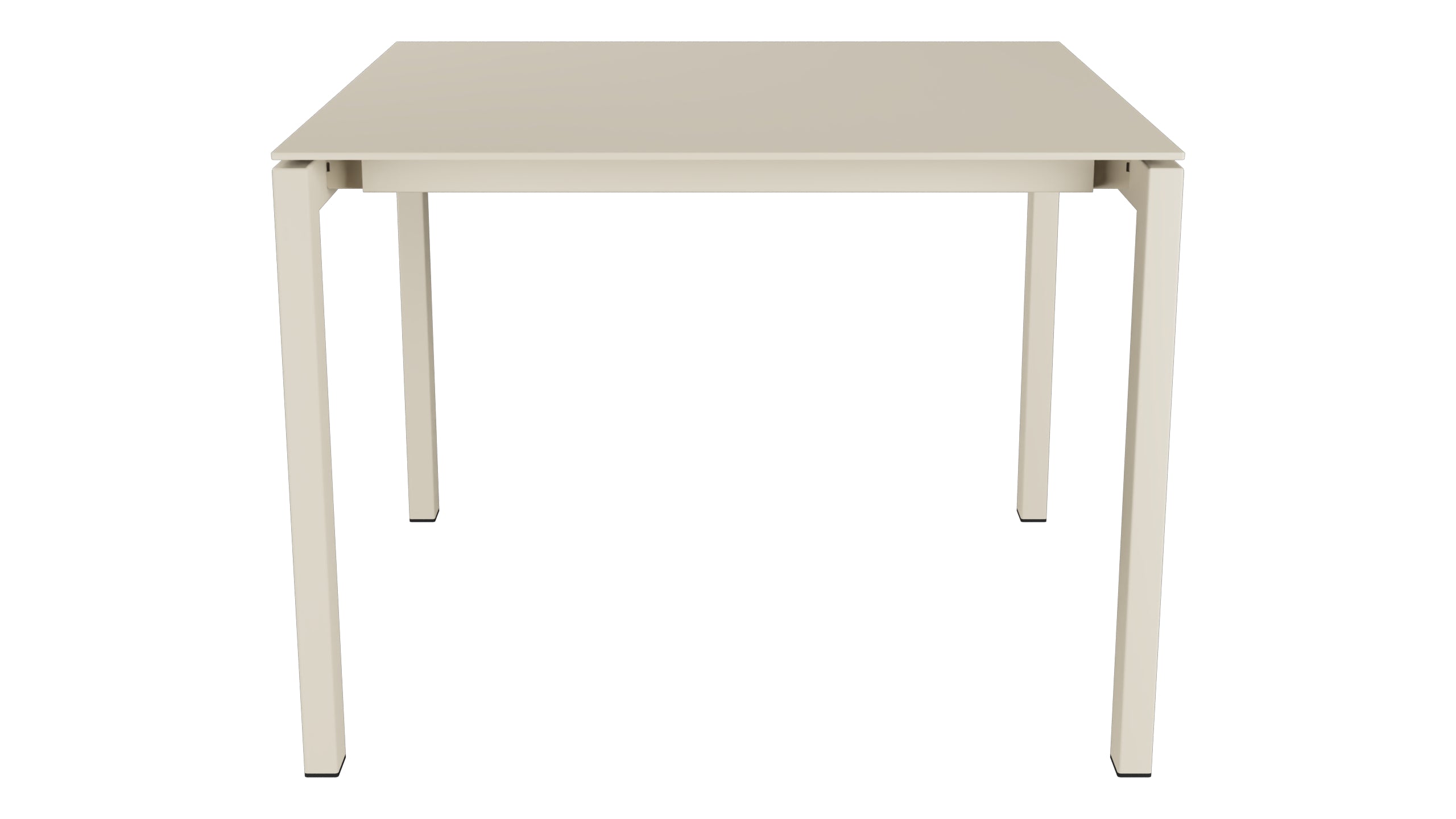 Luzern Glasfaser-Gartentisch 100x100 in Pastellsand präsentiert im Onlineshop von KAQTU Design AG. Gartentisch ist von Schaffner