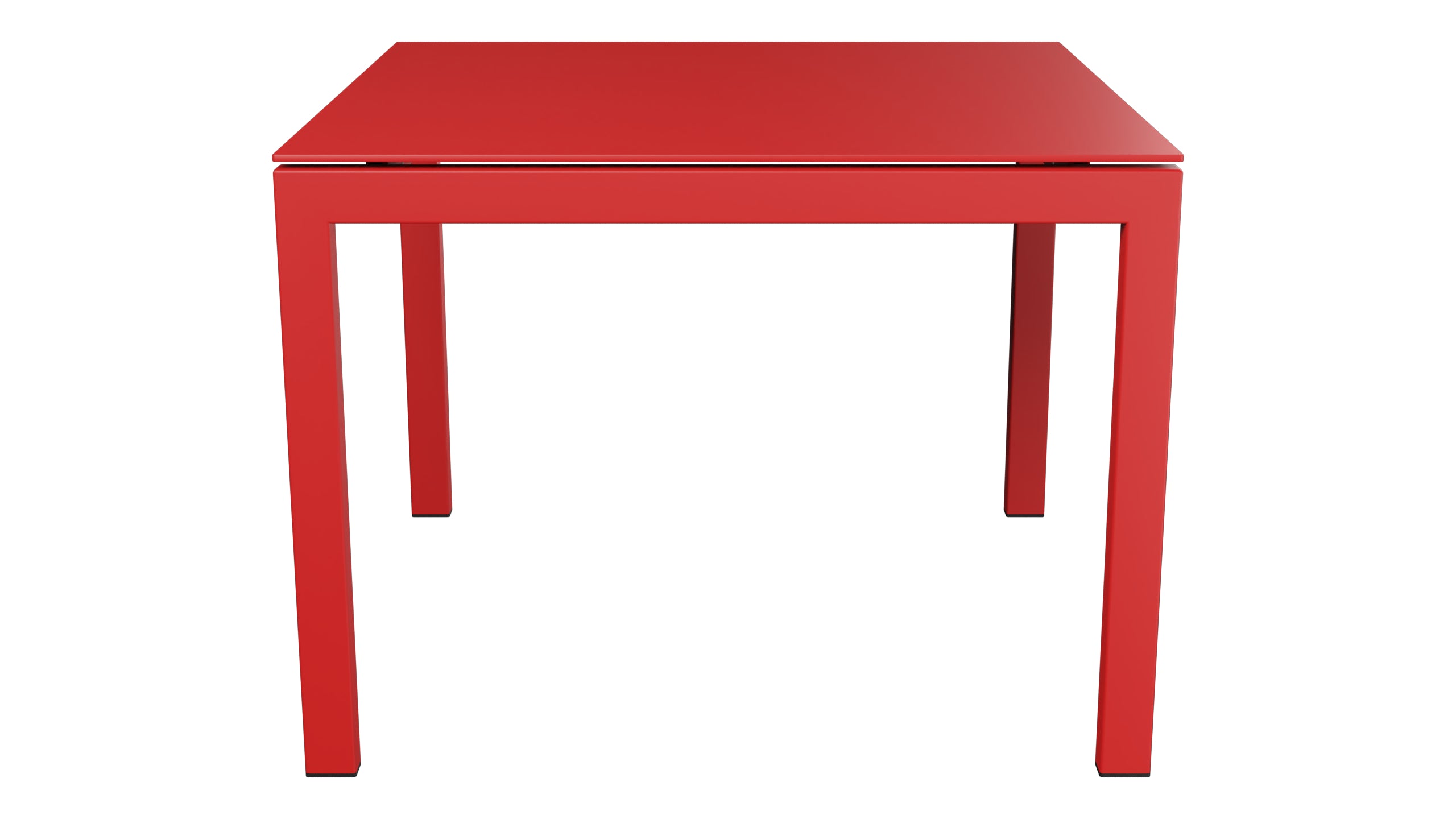 Luzern Glasfaser-Gartentisch 100x100 in Rot präsentiert im Onlineshop von KAQTU Design AG. Gartentisch ist von Schaffner