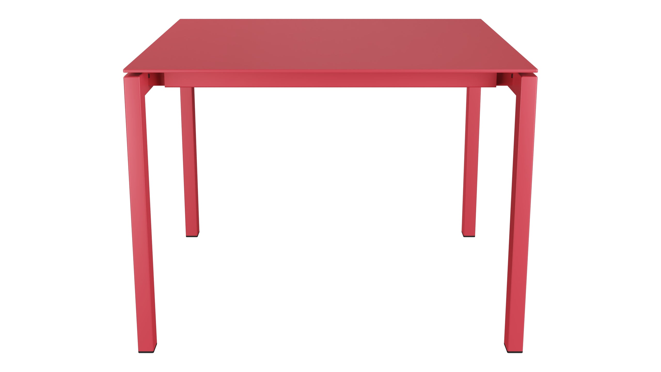 Luzern Glasfaser-Gartentisch 100x100 in Ahornrot präsentiert im Onlineshop von KAQTU Design AG. Gartentisch ist von Schaffner