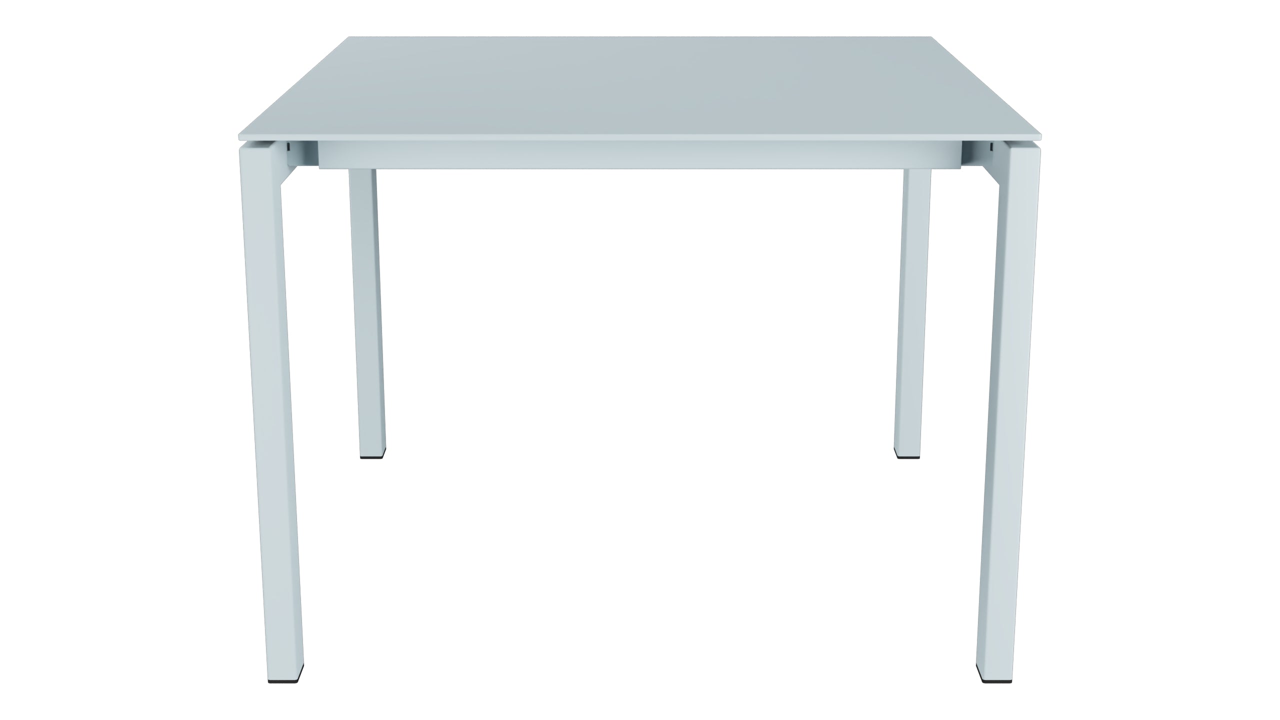Luzern Glasfaser-Gartentisch 100x100 in Pastellblau präsentiert im Onlineshop von KAQTU Design AG. Gartentisch ist von Schaffner