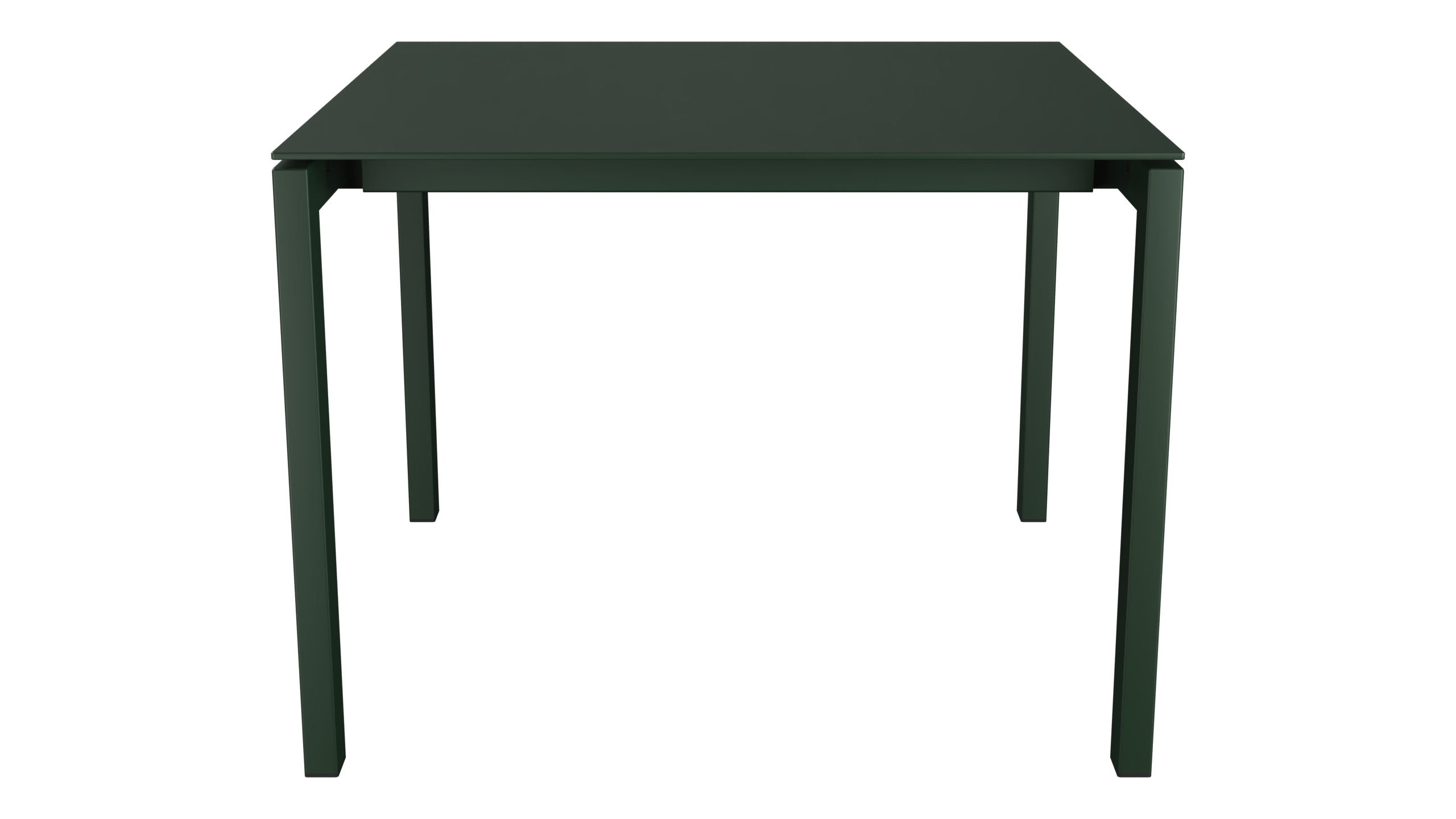 Luzern Glasfaser-Gartentisch 100x100 in Tannengrün präsentiert im Onlineshop von KAQTU Design AG. Gartentisch ist von Schaffner