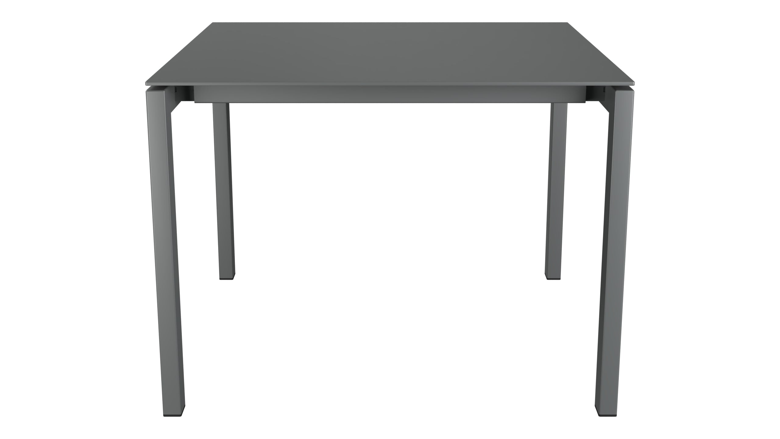 Luzern Glasfaser-Gartentisch 100x100 in Graphit präsentiert im Onlineshop von KAQTU Design AG. Gartentisch ist von Schaffner