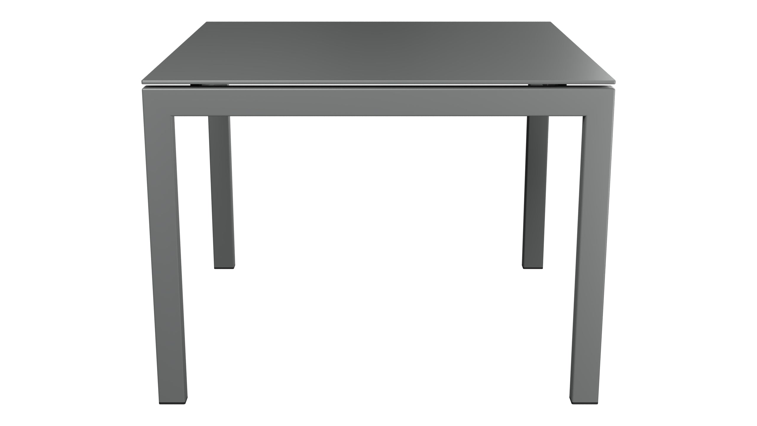 Luzern Glasfaser-Gartentisch 100x100 in Graphit präsentiert im Onlineshop von KAQTU Design AG. Gartentisch ist von Schaffner