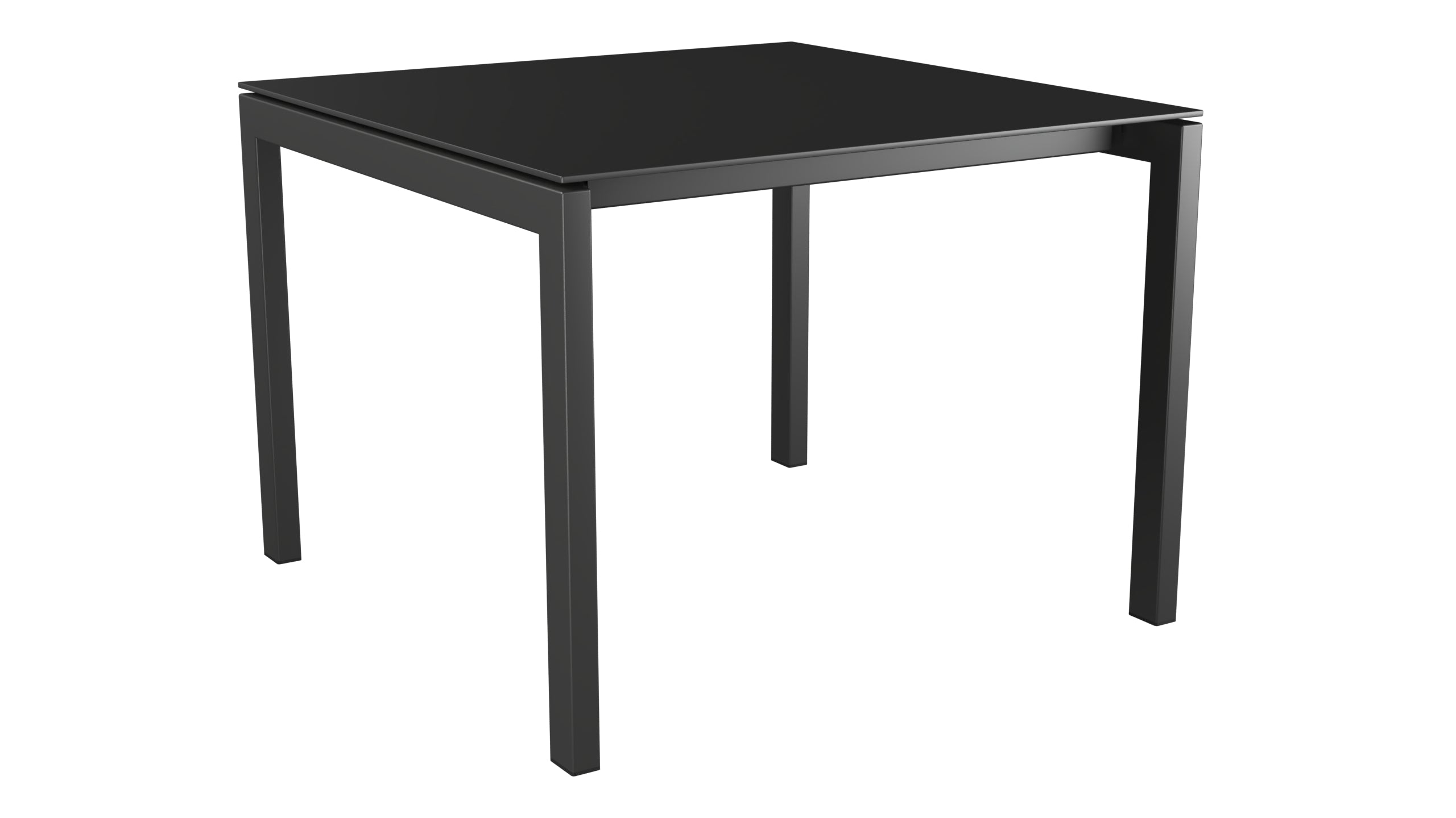 Luzern Glasfaser-Gartentisch 100x100 in Anthrazit präsentiert im Onlineshop von KAQTU Design AG. Gartentisch ist von Schaffner