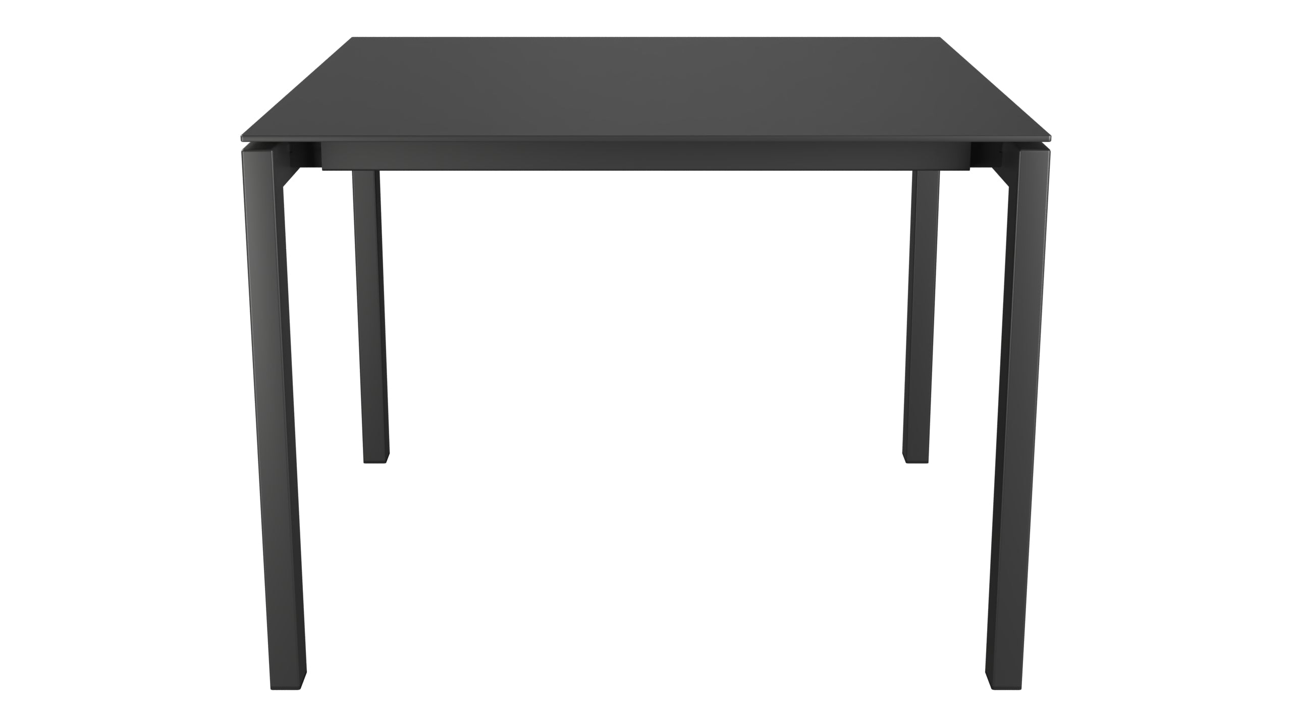 Luzern Glasfaser-Gartentisch 100x100 in Anthrazit präsentiert im Onlineshop von KAQTU Design AG. Gartentisch ist von Schaffner