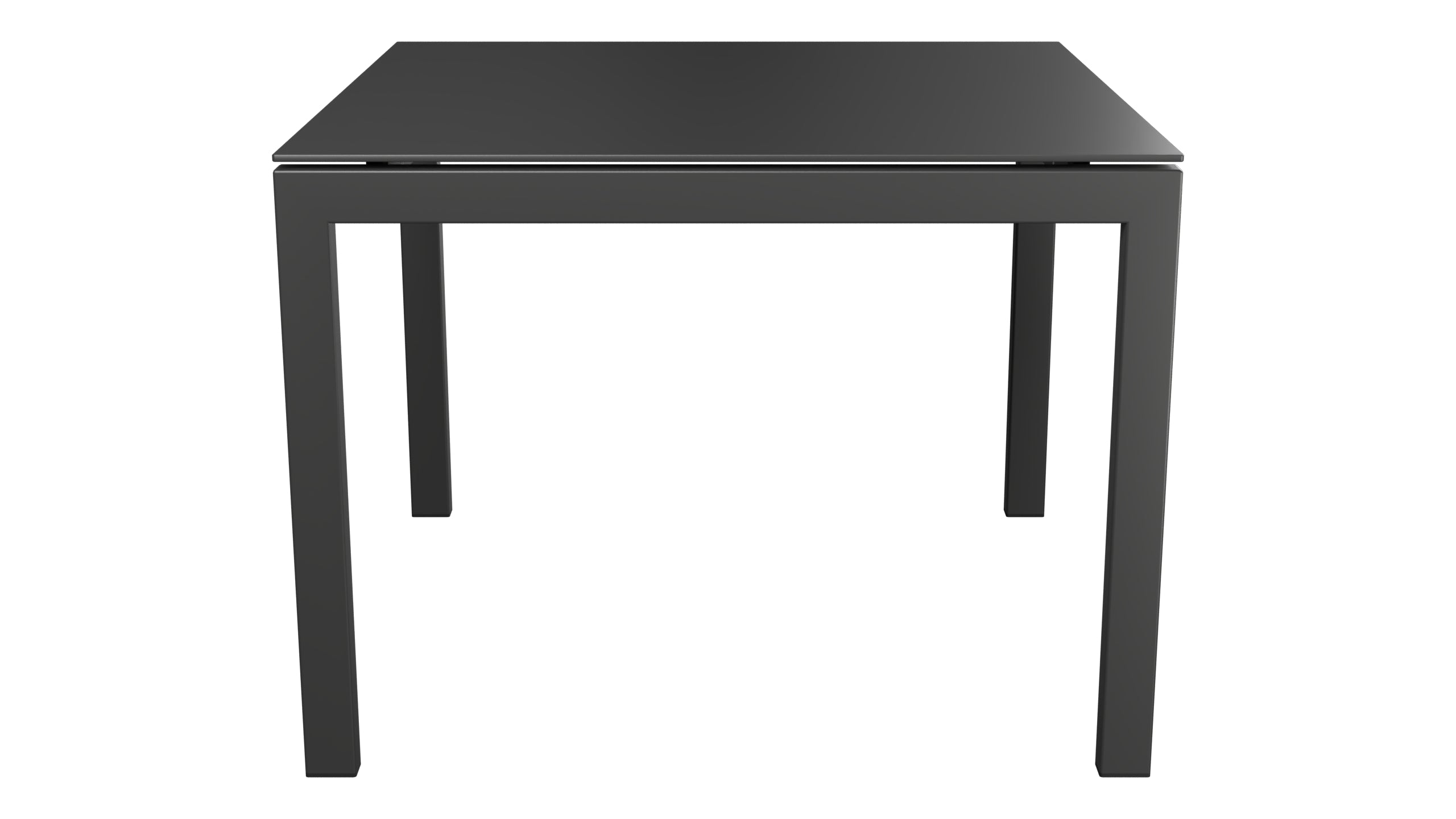 Luzern Glasfaser-Gartentisch 100x100 in Anthrazit präsentiert im Onlineshop von KAQTU Design AG. Gartentisch ist von Schaffner