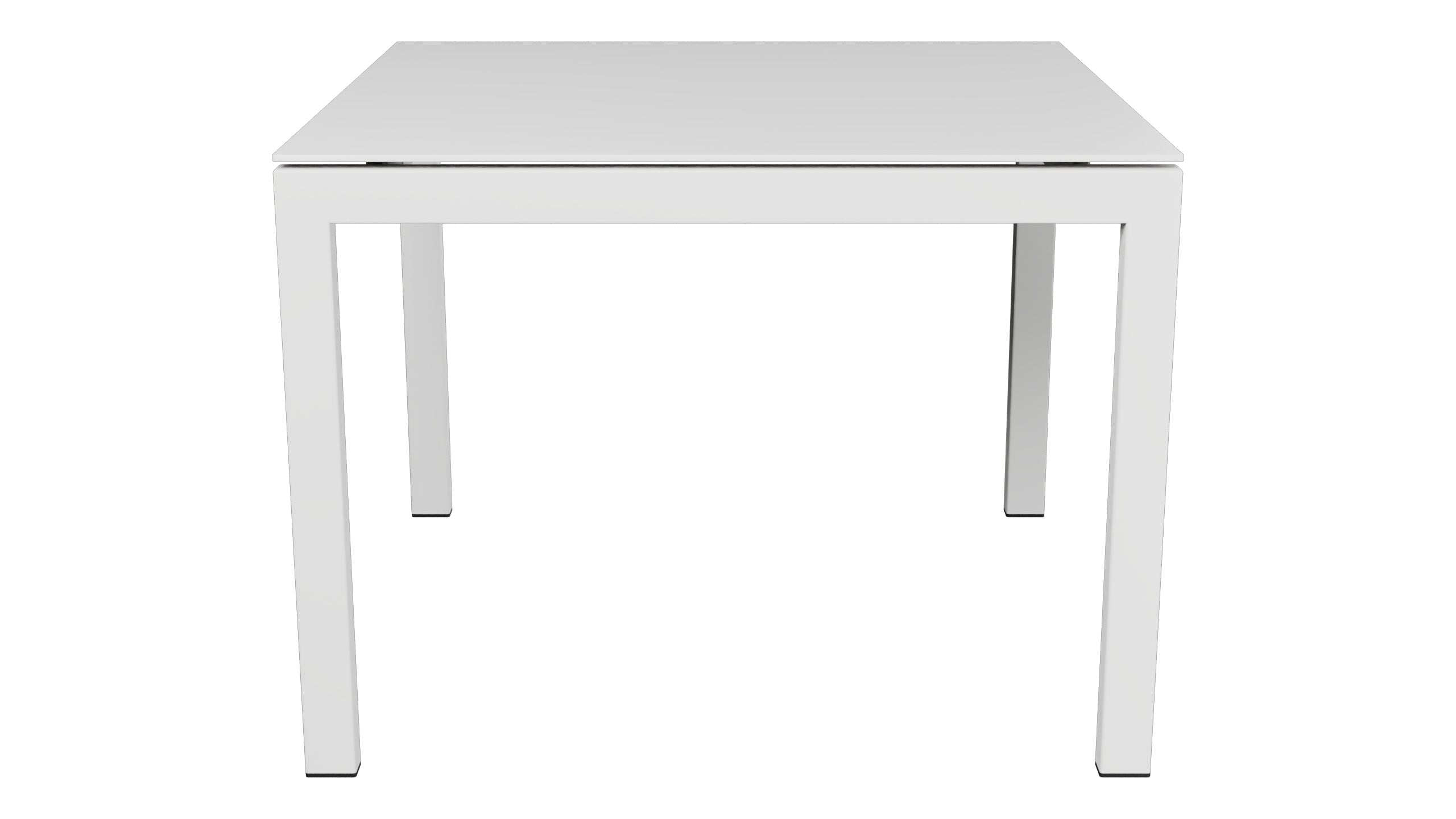 Luzern Glasfaser-Gartentisch 100x100 in Weiss präsentiert im Onlineshop von KAQTU Design AG. Gartentisch ist von Schaffner