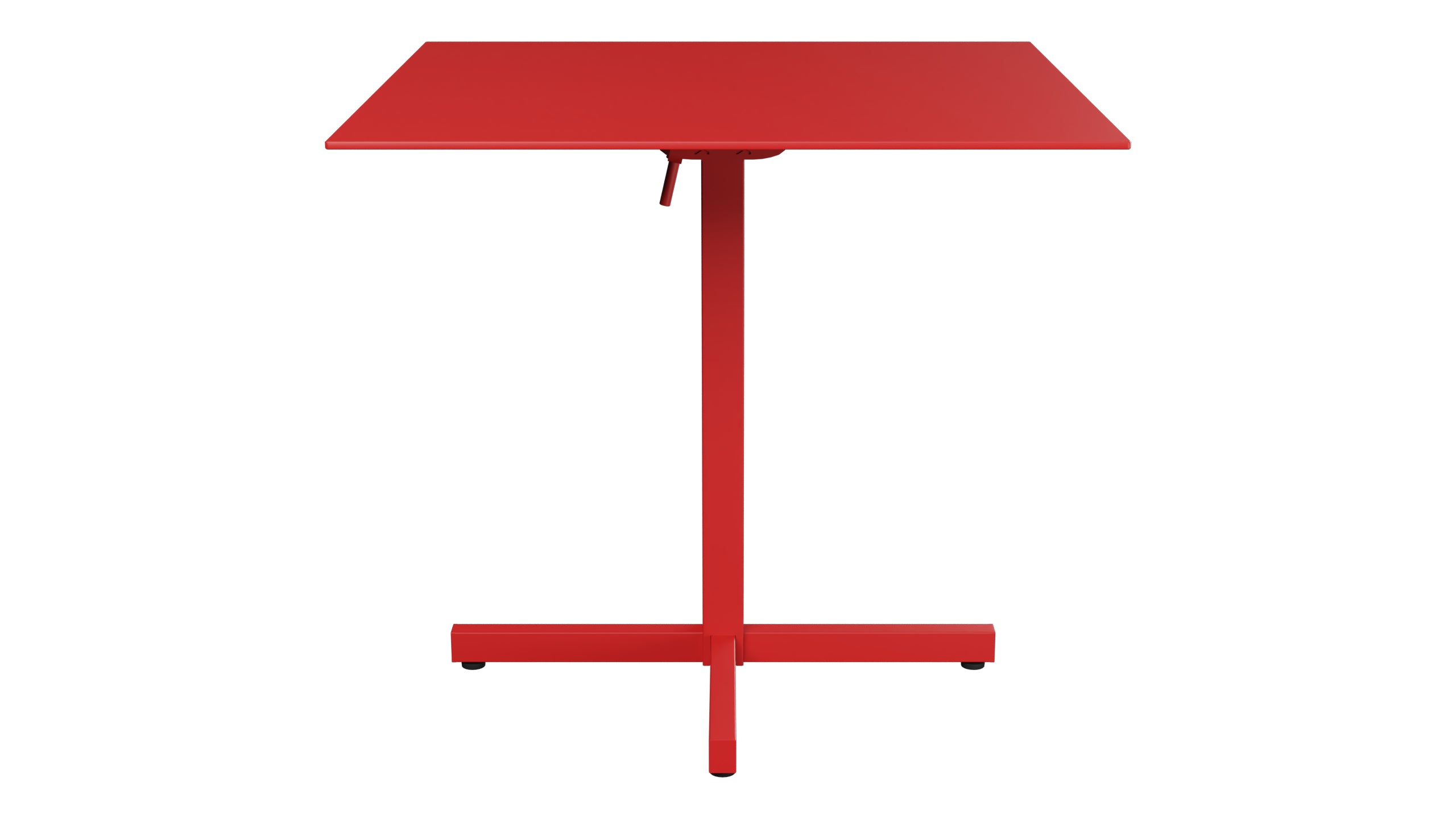 Luzern Glasfaser-Gartentisch Decor 80x80 klappbar in Rot präsentiert im Onlineshop von KAQTU Design AG. Gartentisch ist von Schaffner