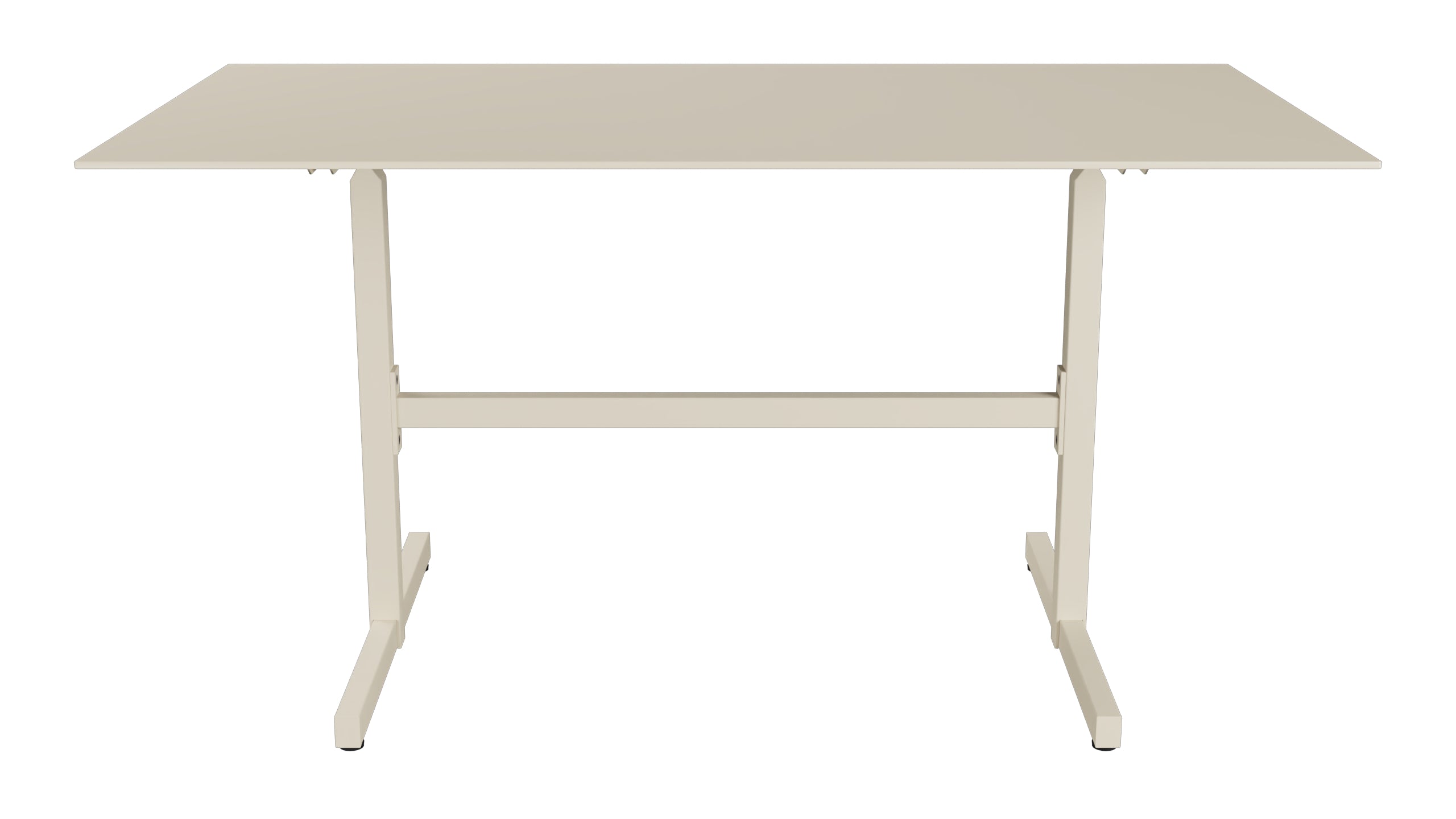 Luzern Glasfaser-Gartentisch  Decor 140x80 klappbar in Pastellsand präsentiert im Onlineshop von KAQTU Design AG. Gartentisch ist von Schaffner