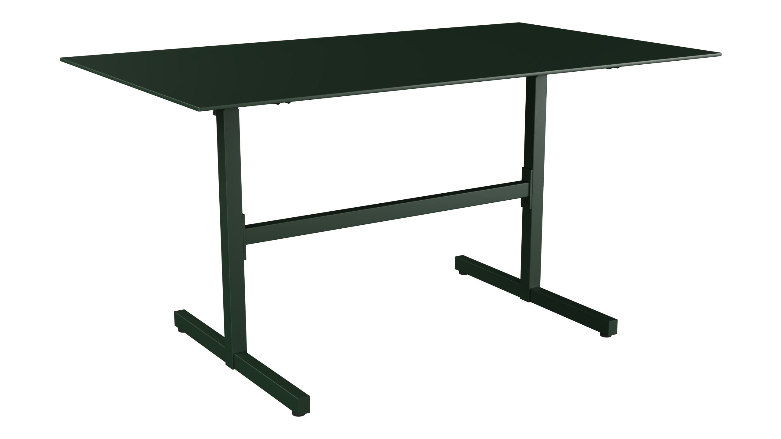 Luzern Glasfaser-Gartentisch  Decor 140x80 klappbar in Tannengrün präsentiert im Onlineshop von KAQTU Design AG. Gartentisch ist von Schaffner