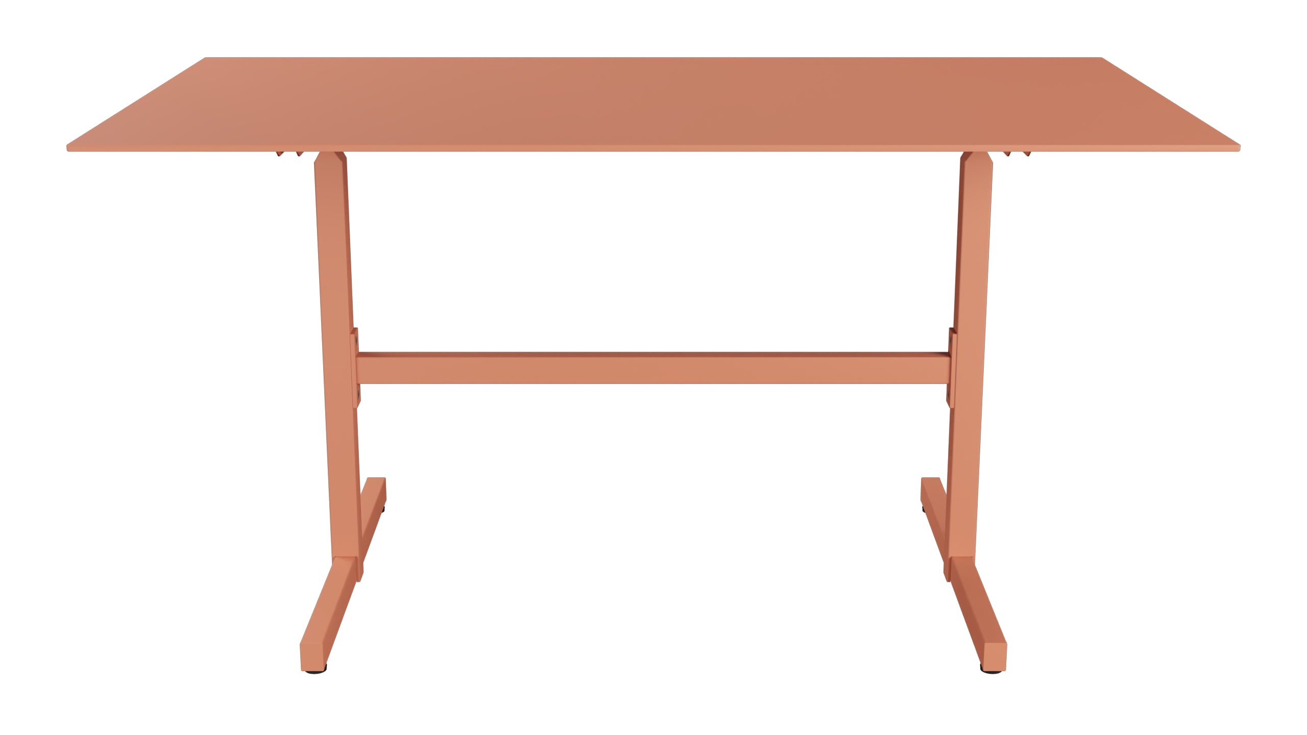 Luzern Glasfaser-Gartentisch  Decor 140x80 klappbar in Pastellterracotta präsentiert im Onlineshop von KAQTU Design AG. Gartentisch ist von Schaffner