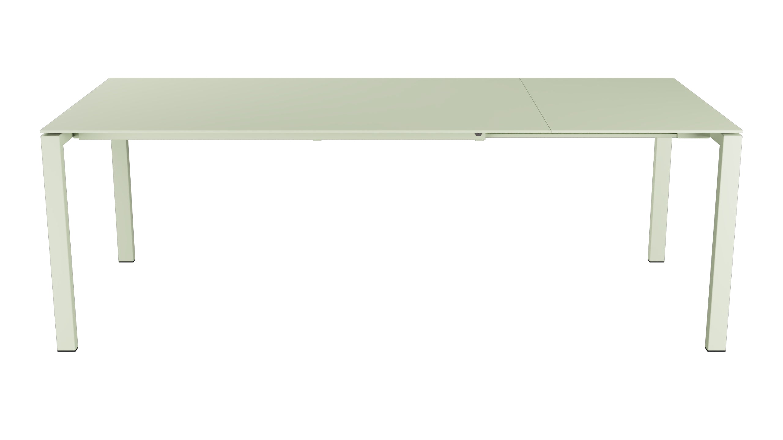 Luzern Glasfaser-Gartentisch 160/220x100 ausziehbar in Pastellgrün präsentiert im Onlineshop von KAQTU Design AG. Gartentisch ist von Schaffner