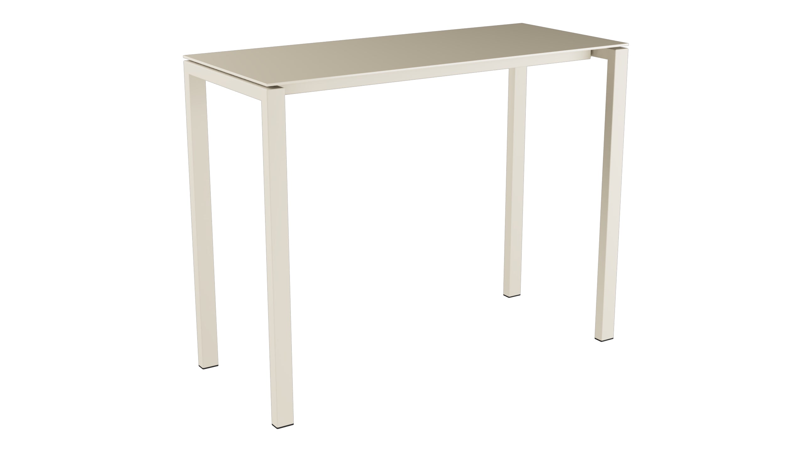 Luzern Glasfaser-Stehtisch Outdoor Decor 140x60 in Pastellsand präsentiert im Onlineshop von KAQTU Design AG. Hochtisch Outdoor ist von Schaffner