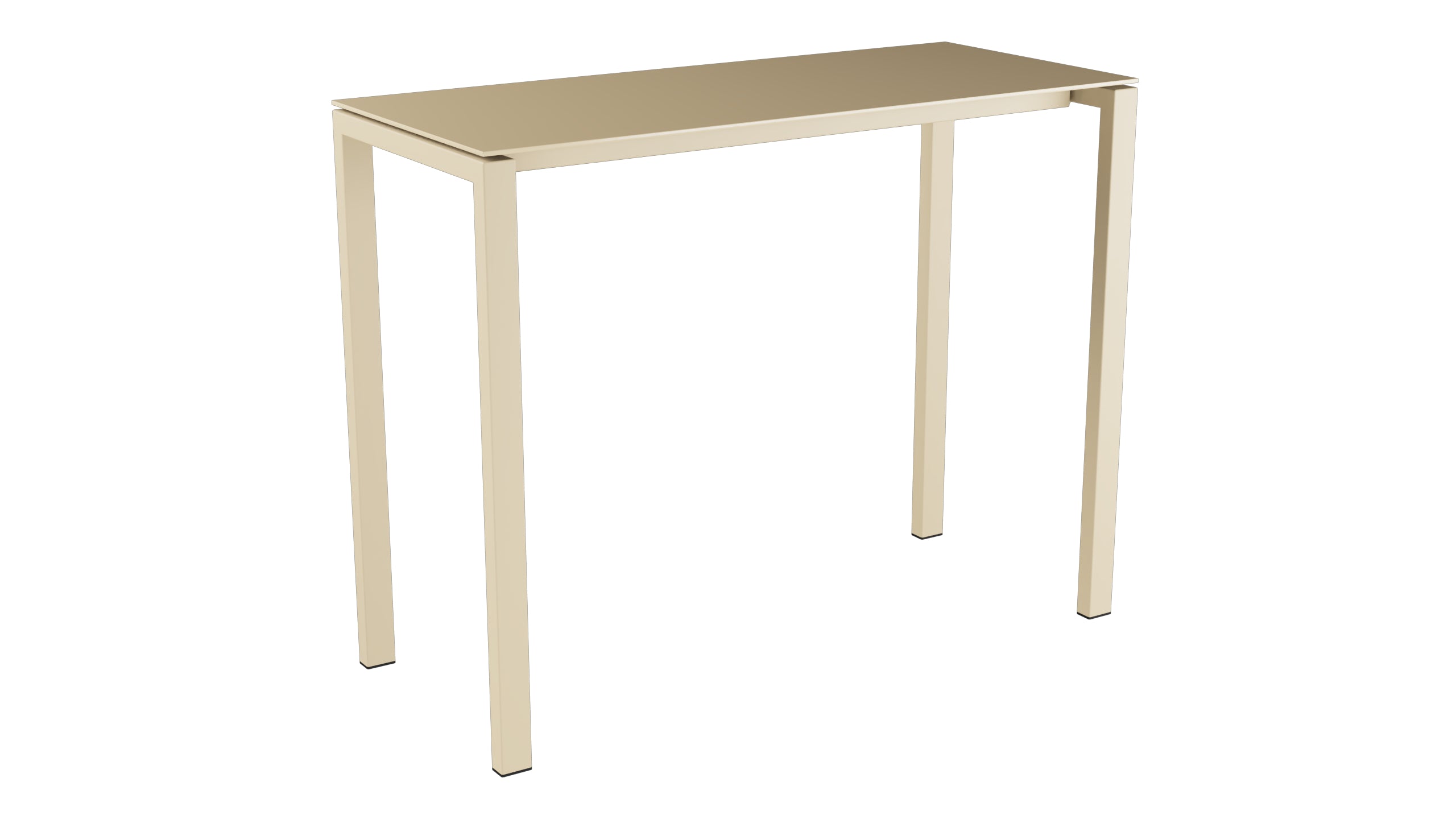 Luzern Glasfaser-Stehtisch Outdoor Decor 140x60 in Pastellbraun präsentiert im Onlineshop von KAQTU Design AG. Hochtisch Outdoor ist von Schaffner
