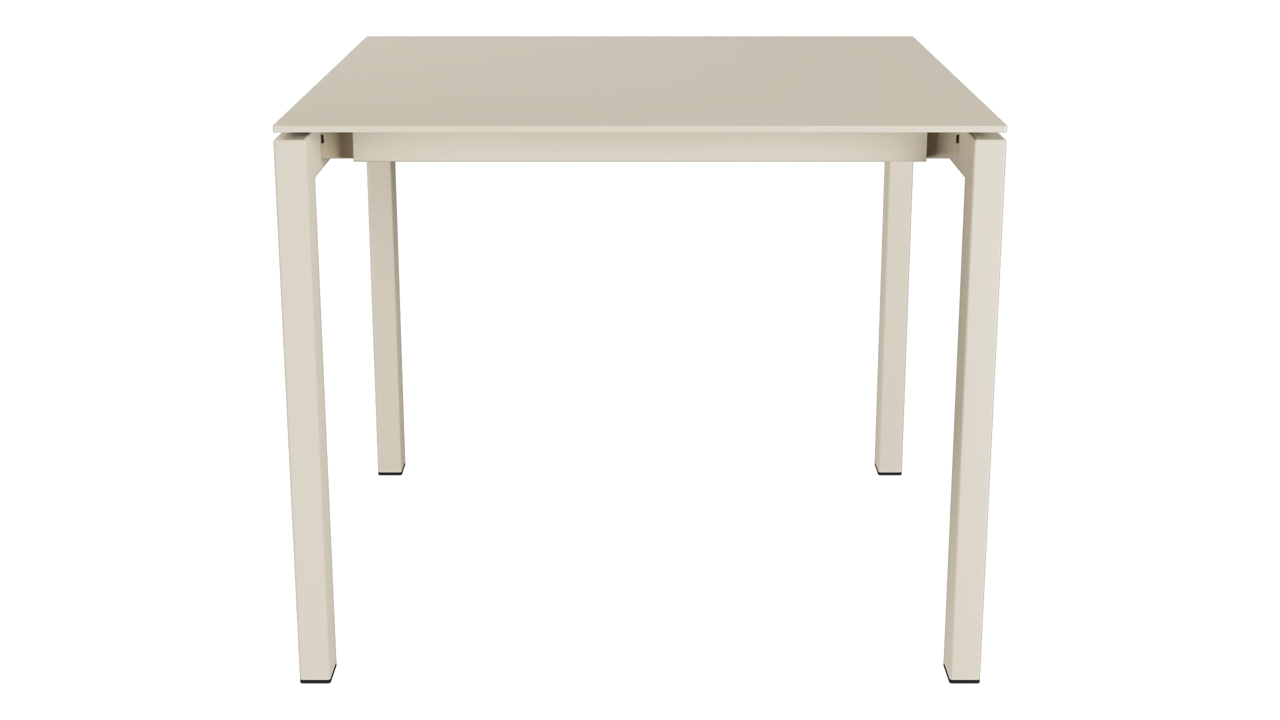 Luzern Glasfaser-Gartentisch Decor 90x90 in Pastellsand präsentiert im Onlineshop von KAQTU Design AG. Gartentisch ist von Schaffner