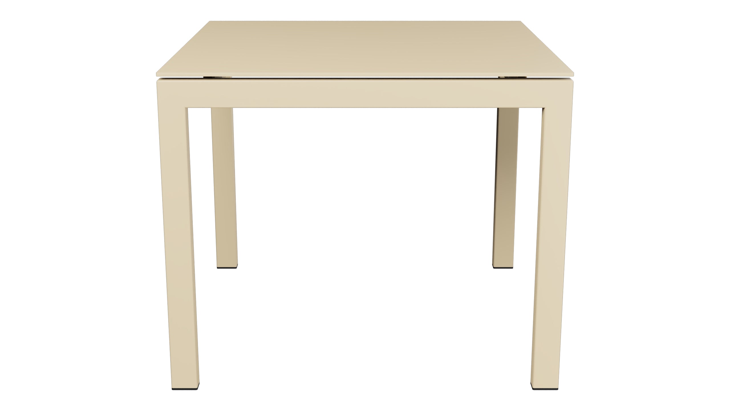 Luzern Glasfaser-Gartentisch Decor 90x90 in Pastellbraun präsentiert im Onlineshop von KAQTU Design AG. Gartentisch ist von Schaffner