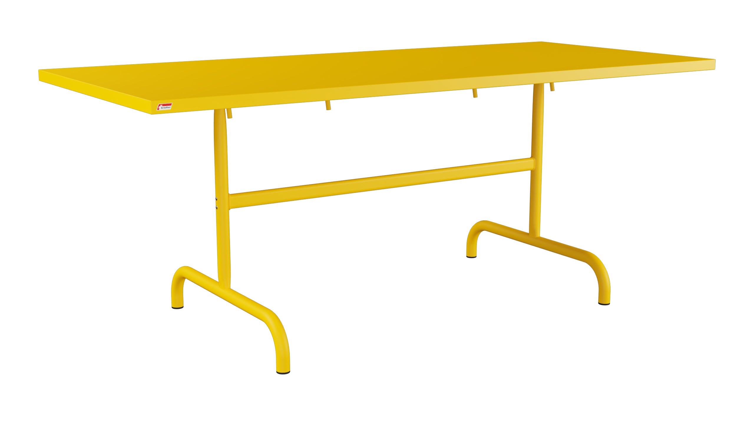 Säntis Metall-Gartentisch 180x80 klappbar in Gelb präsentiert im Onlineshop von KAQTU Design AG. Gartentisch ist von Schaffner