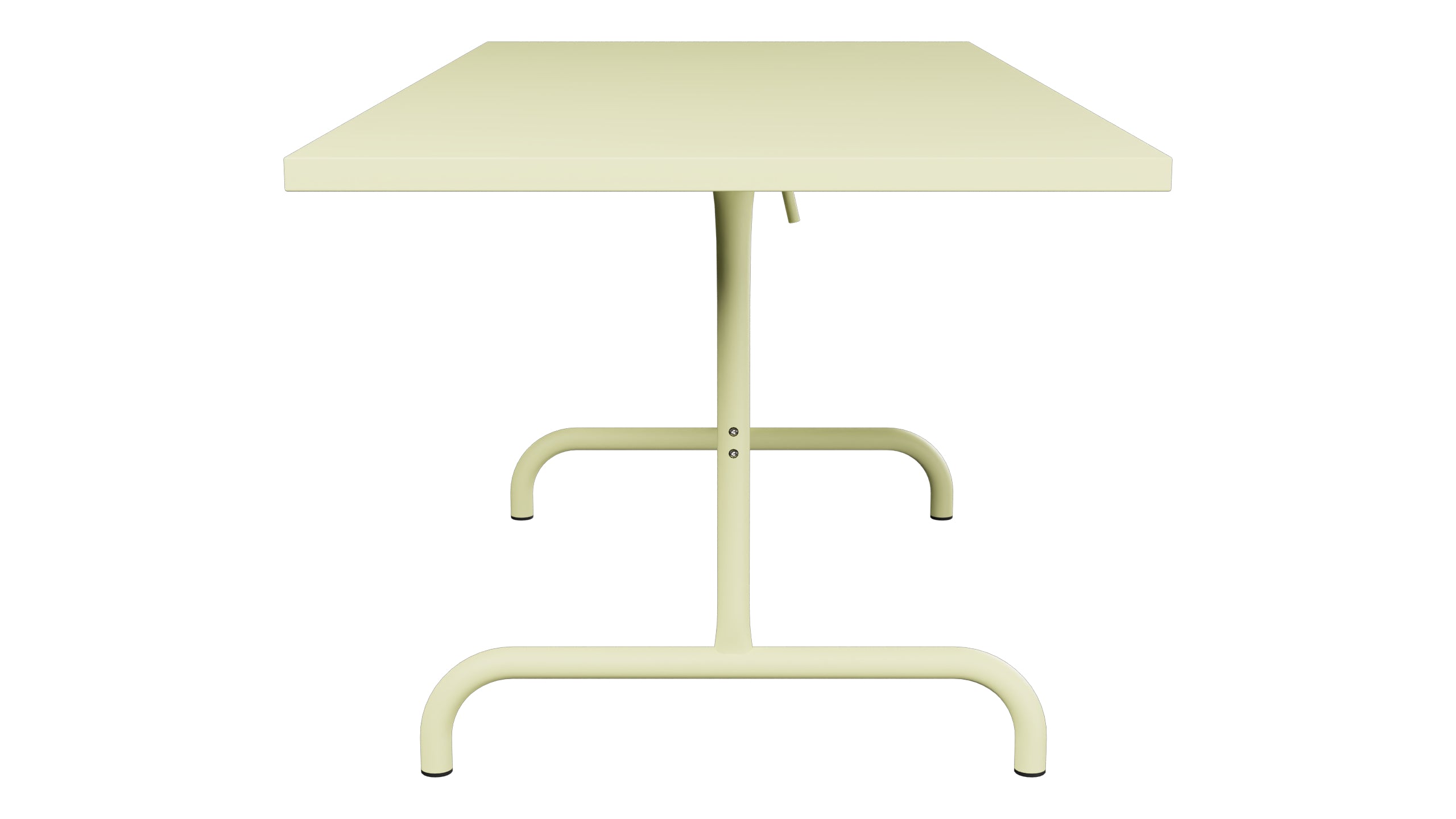 Säntis Metall-Gartentisch 180x80 klappbar in Buchsbaumgelb präsentiert im Onlineshop von KAQTU Design AG. Gartentisch ist von Schaffner