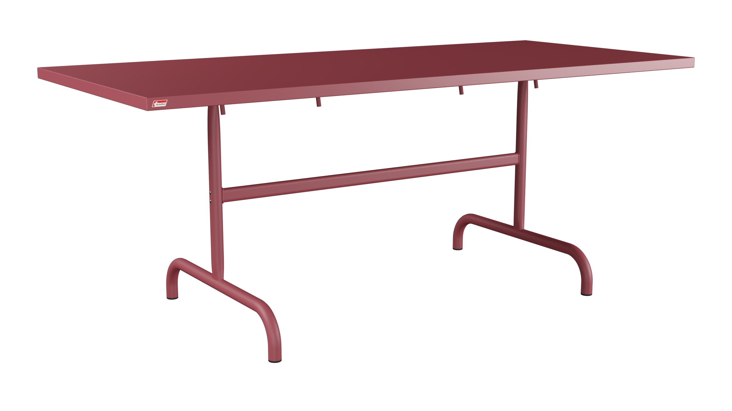 Säntis Metall-Gartentisch 180x80 klappbar in Bordeaux präsentiert im Onlineshop von KAQTU Design AG. Gartentisch ist von Schaffner