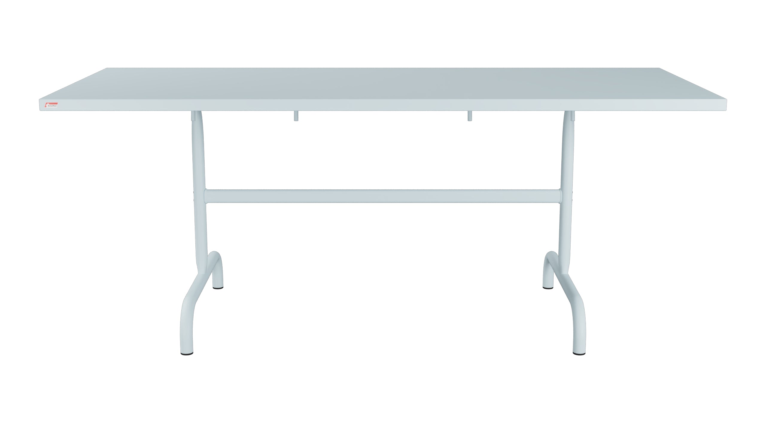 Säntis Metall-Gartentisch 180x80 klappbar in Pastellblau präsentiert im Onlineshop von KAQTU Design AG. Gartentisch ist von Schaffner