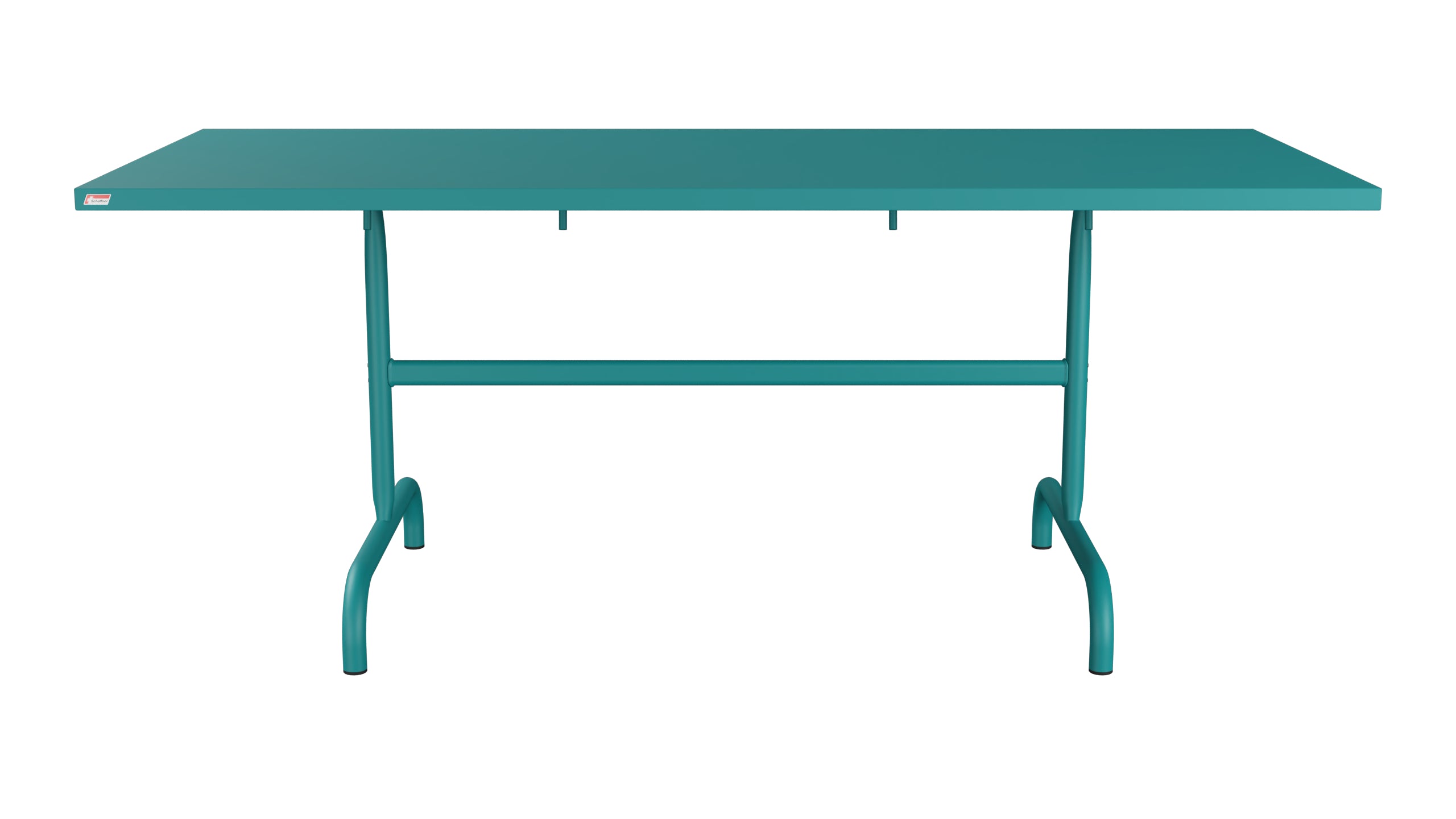Säntis Metall-Gartentisch 180x80 klappbar in Kaliblau präsentiert im Onlineshop von KAQTU Design AG. Gartentisch ist von Schaffner