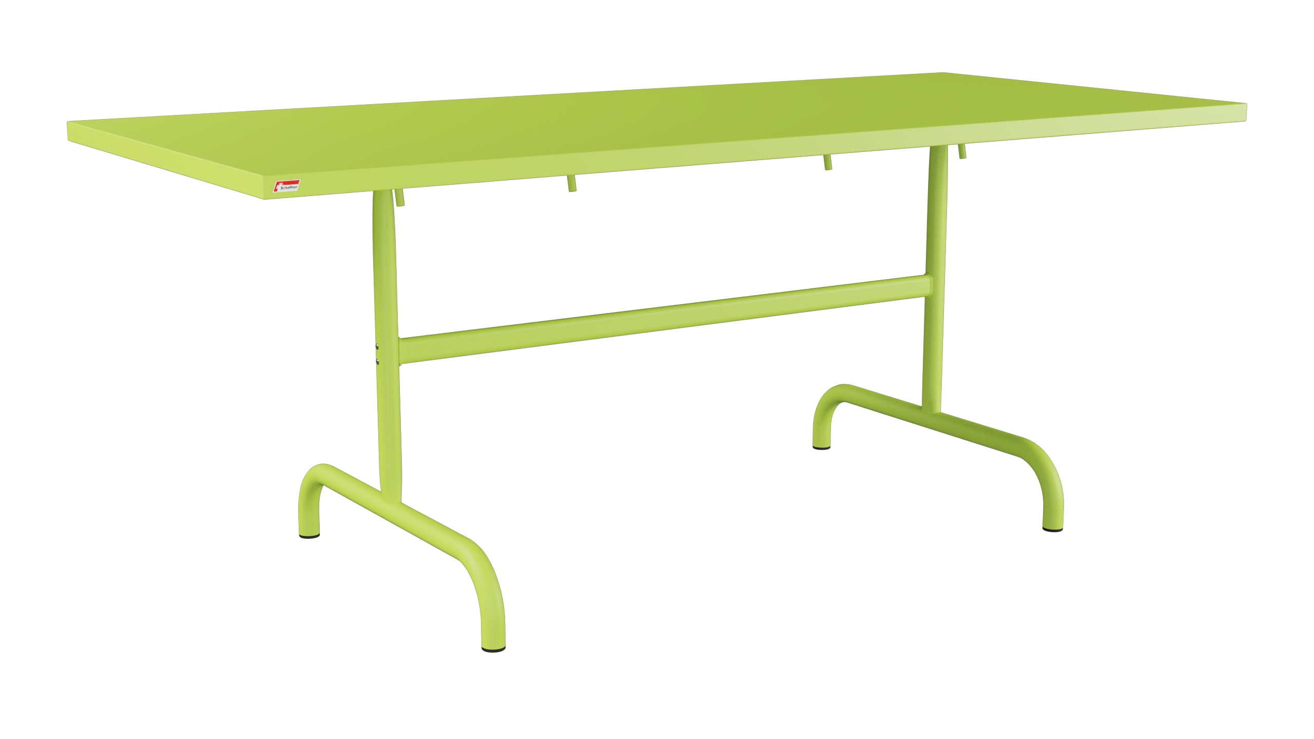 Säntis Metall-Gartentisch 180x80 klappbar in Hellgrün präsentiert im Onlineshop von KAQTU Design AG. Gartentisch ist von Schaffner