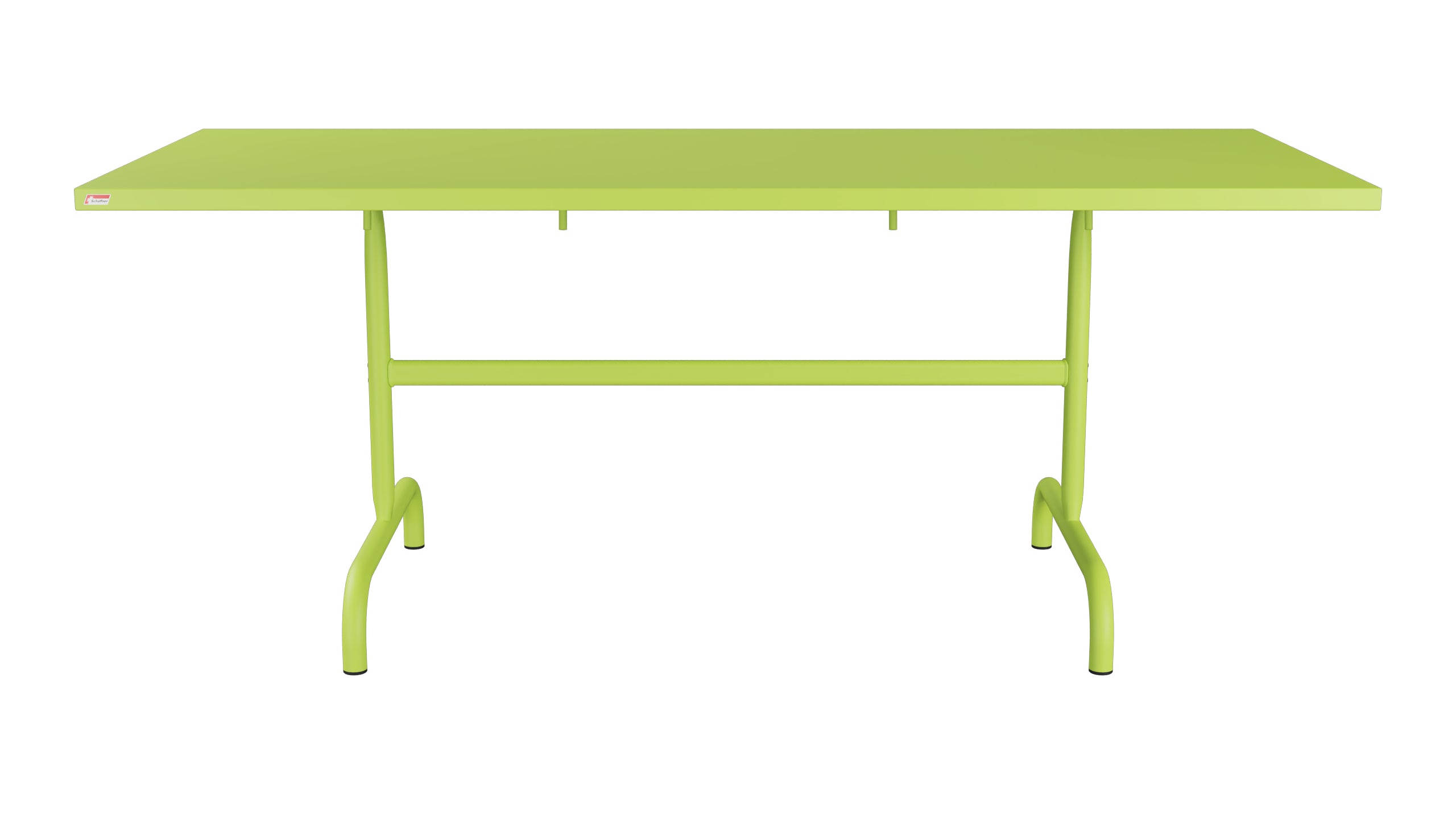 Säntis Metall-Gartentisch 180x80 klappbar in Hellgrün präsentiert im Onlineshop von KAQTU Design AG. Gartentisch ist von Schaffner