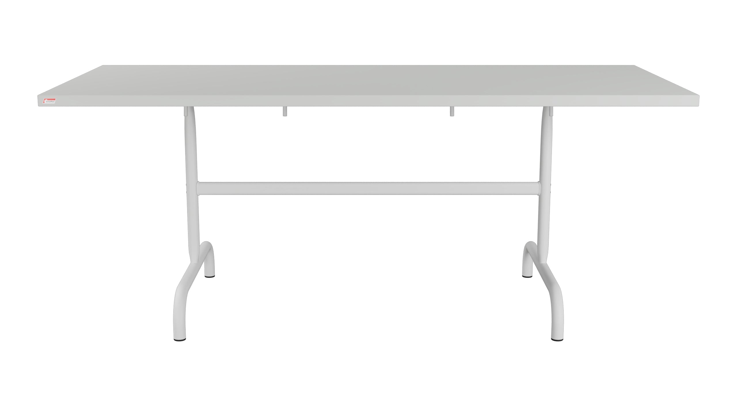 Säntis Metall-Gartentisch 180x80 klappbar in Alusilber präsentiert im Onlineshop von KAQTU Design AG. Gartentisch ist von Schaffner