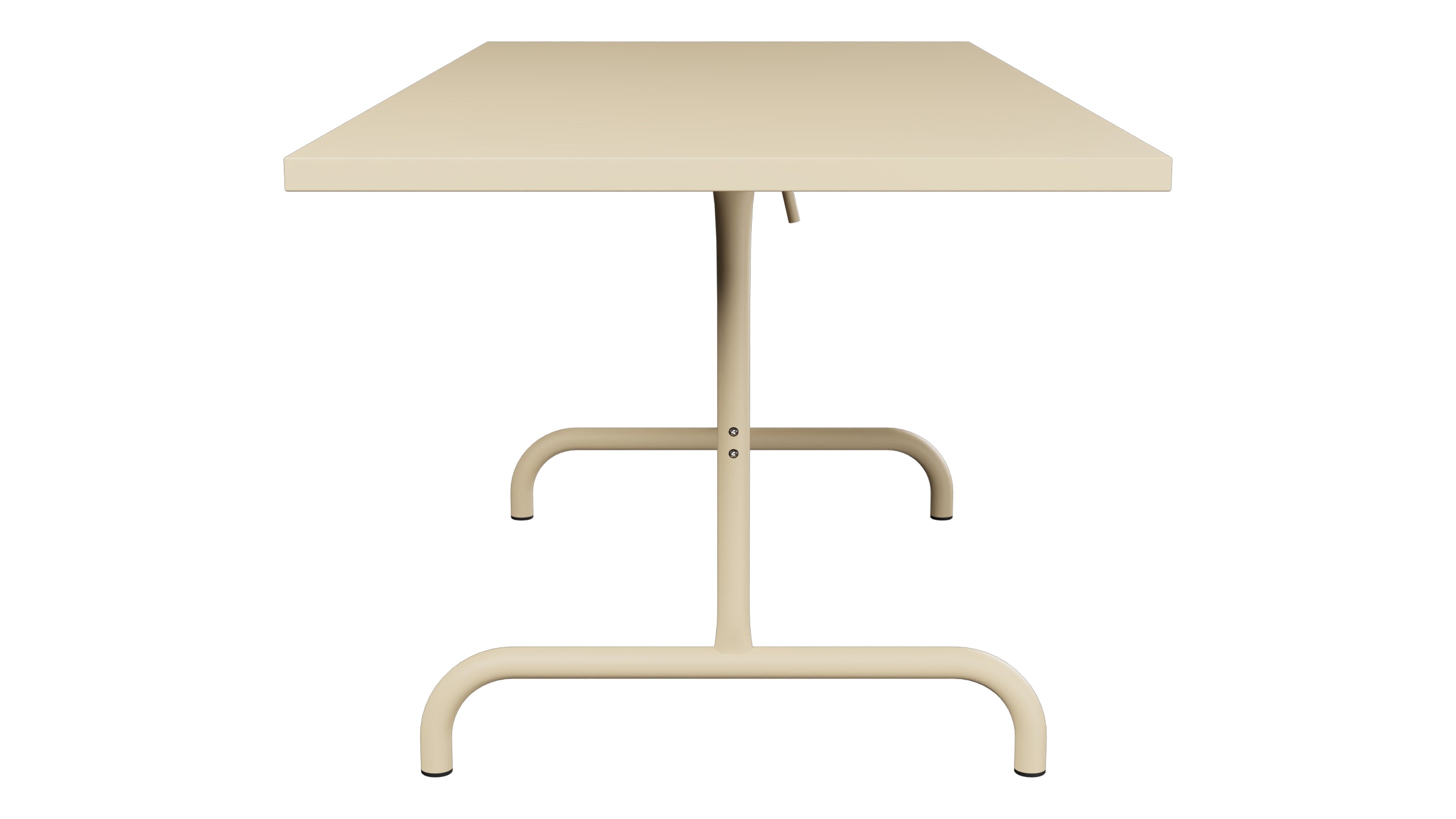 Säntis Metall-Gartentisch 180x80 klappbar in Pastellbraun präsentiert im Onlineshop von KAQTU Design AG. Gartentisch ist von Schaffner