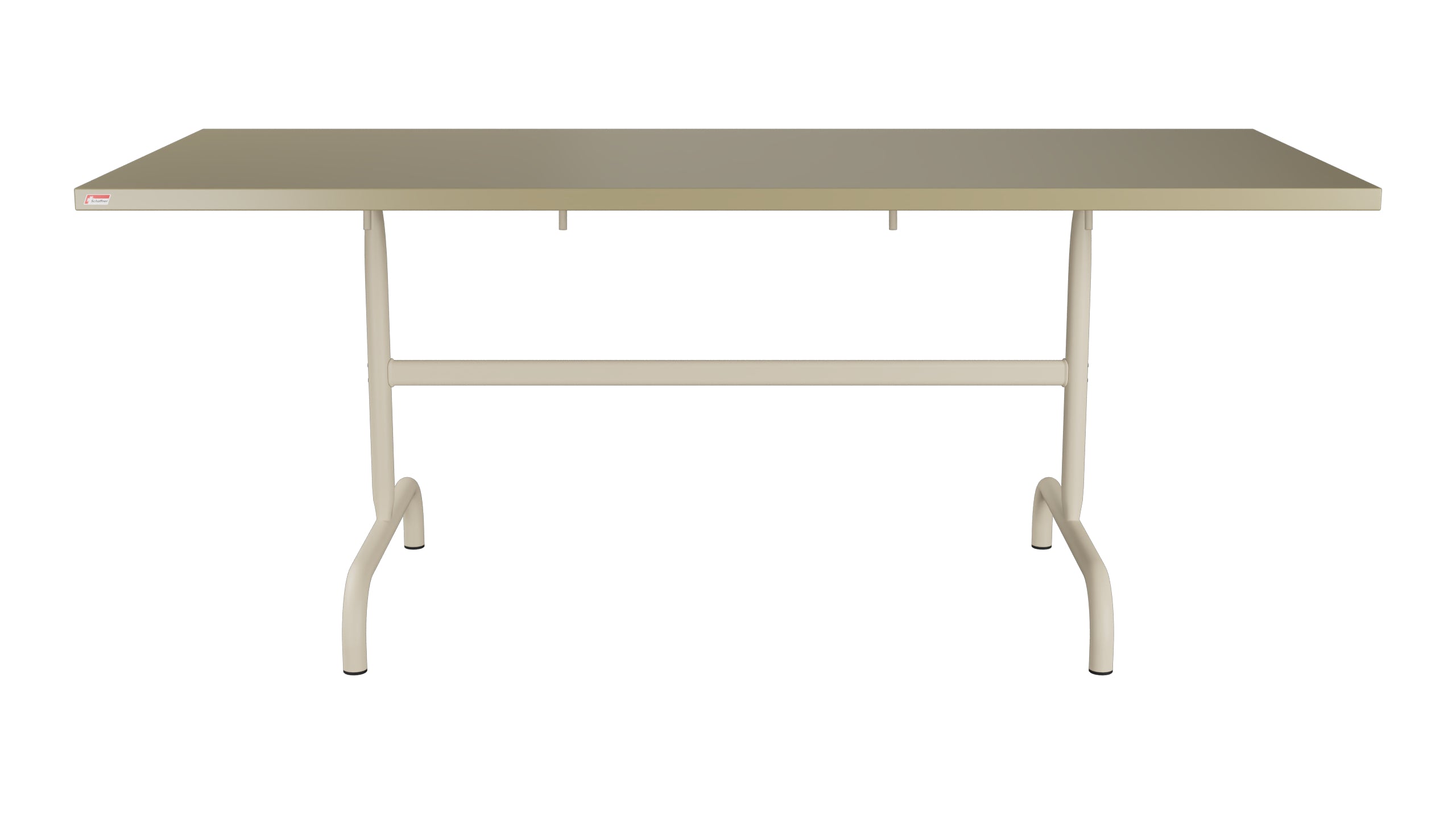 Säntis Metall-Gartentisch 180x80 klappbar in Champagner präsentiert im Onlineshop von KAQTU Design AG. Gartentisch ist von Schaffner