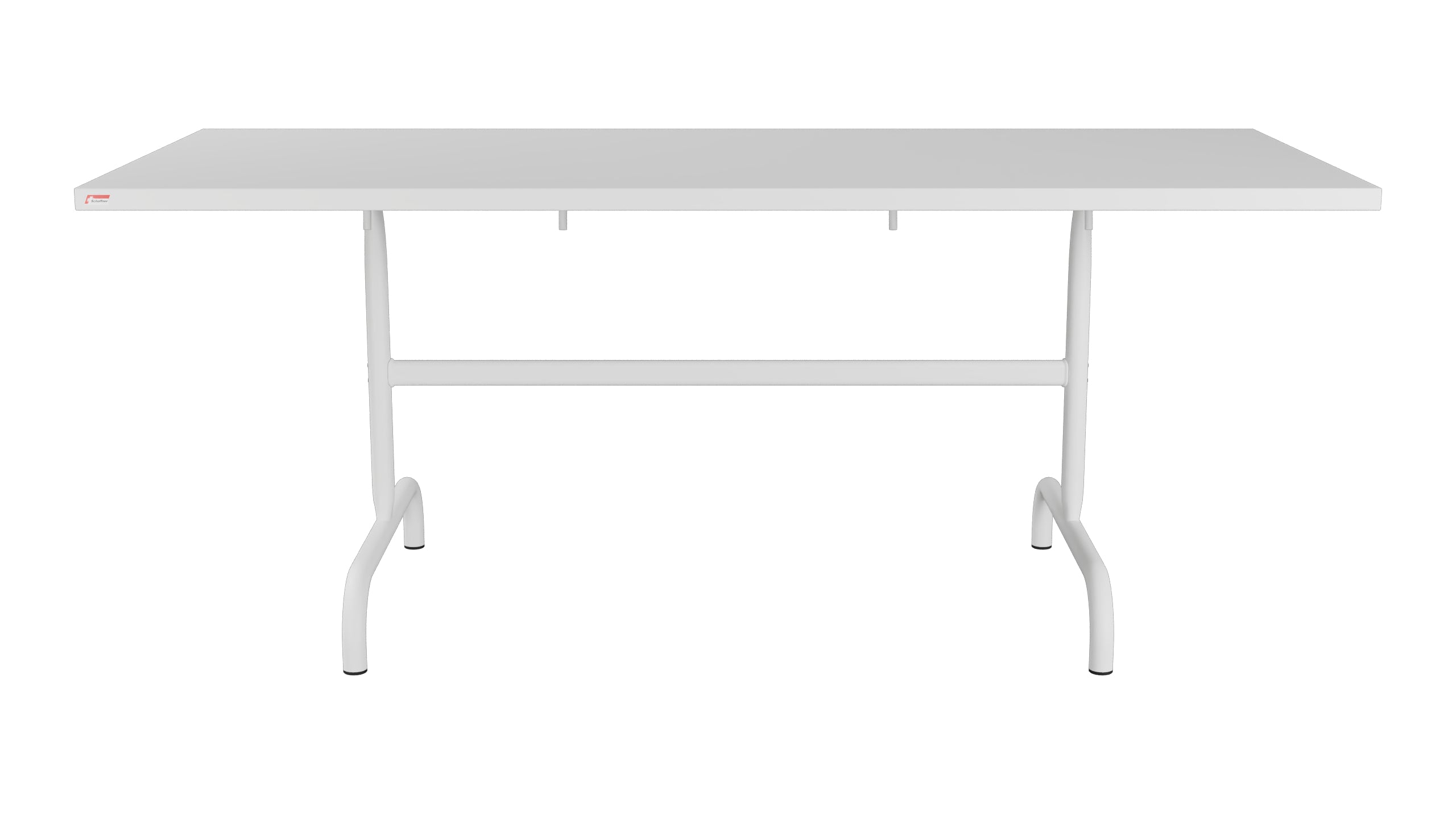 Säntis Metall-Gartentisch 180x80 klappbar in Weiss präsentiert im Onlineshop von KAQTU Design AG. Gartentisch ist von Schaffner