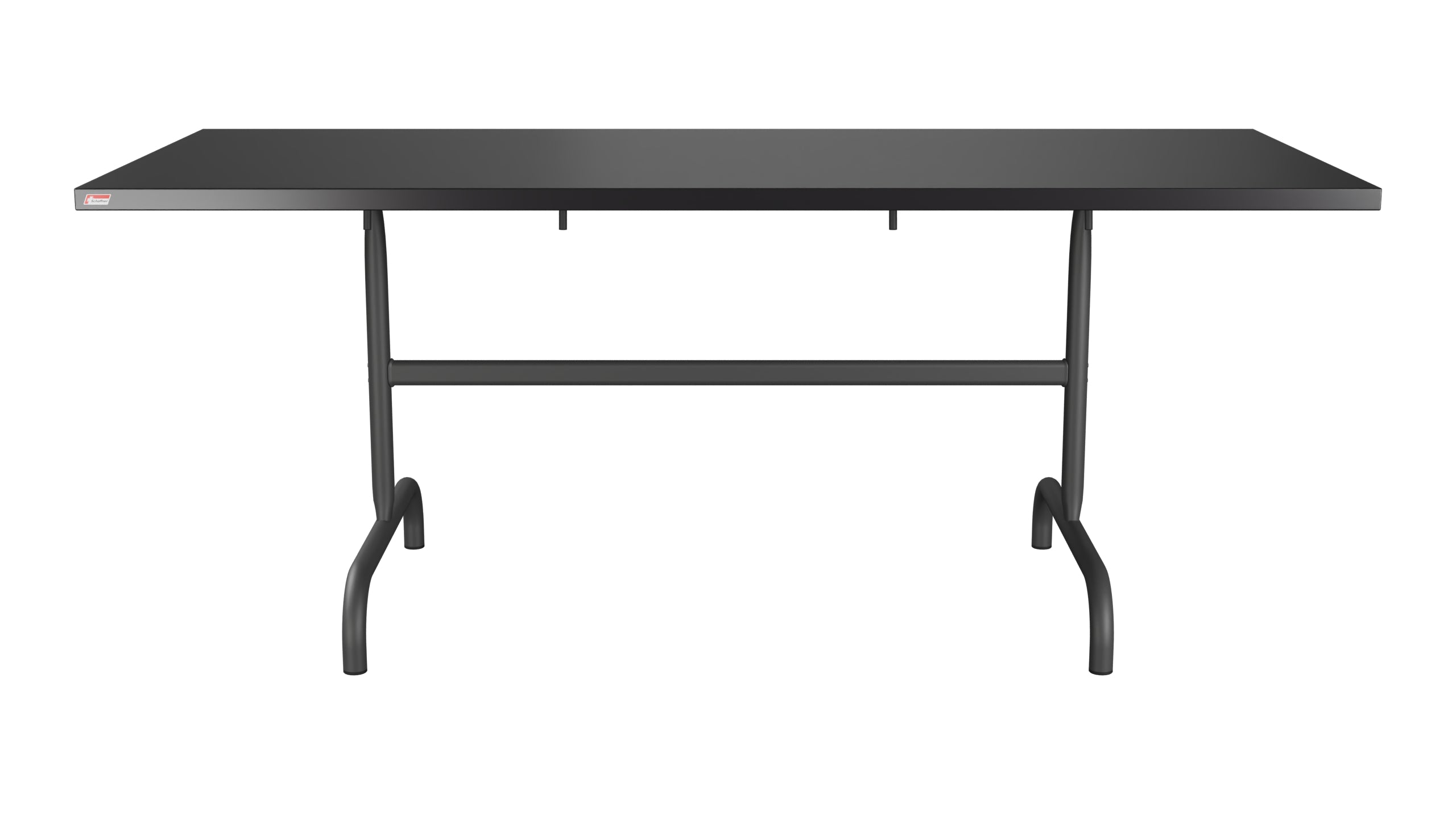 Säntis Metall-Gartentisch 180x80 klappbar in Schwarz präsentiert im Onlineshop von KAQTU Design AG. Gartentisch ist von Schaffner