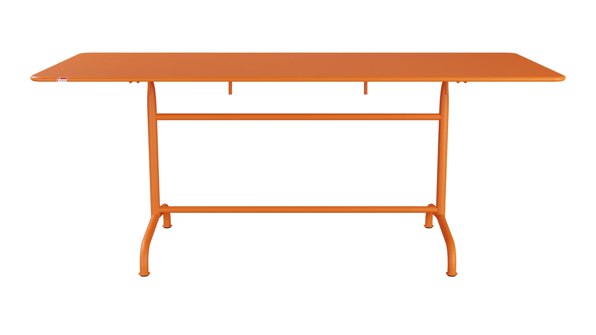 Rigi Metall-Gartentisch 180x80 klappbar in Orange präsentiert im Onlineshop von KAQTU Design AG. Gartentisch ist von Schaffner