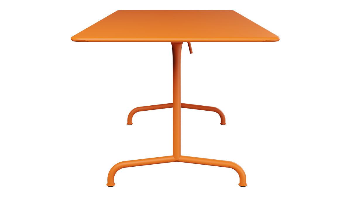 Rigi Metall-Gartentisch 180x80 klappbar in Orange präsentiert im Onlineshop von KAQTU Design AG. Gartentisch ist von Schaffner