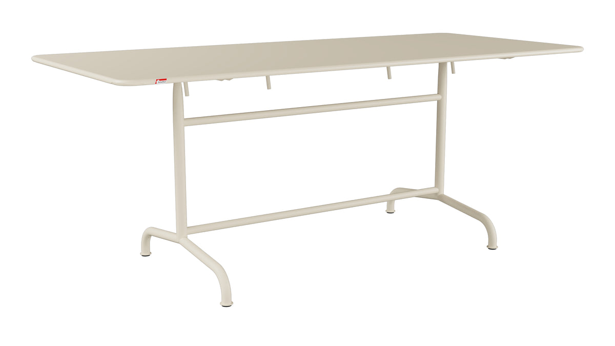 Rigi Metall-Gartentisch 180x80 klappbar in Pastellsand präsentiert im Onlineshop von KAQTU Design AG. Gartentisch ist von Schaffner