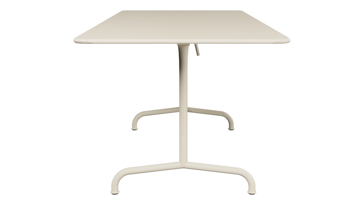 Rigi Metall-Gartentisch 180x80 klappbar in Pastellsand präsentiert im Onlineshop von KAQTU Design AG. Gartentisch ist von Schaffner