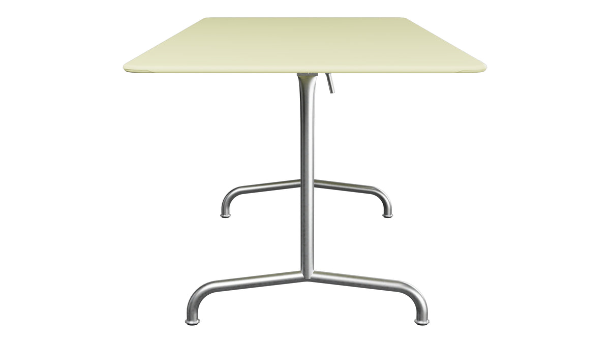 Rigi Metall-Gartentisch 180x80 klappbar in Buchsbaumgelb präsentiert im Onlineshop von KAQTU Design AG. Gartentisch ist von Schaffner