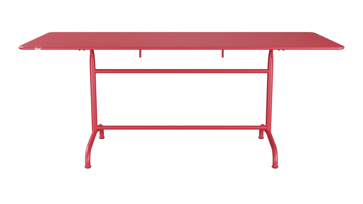 Rigi Metall-Gartentisch 180x80 klappbar in Ahornrot präsentiert im Onlineshop von KAQTU Design AG. Gartentisch ist von Schaffner