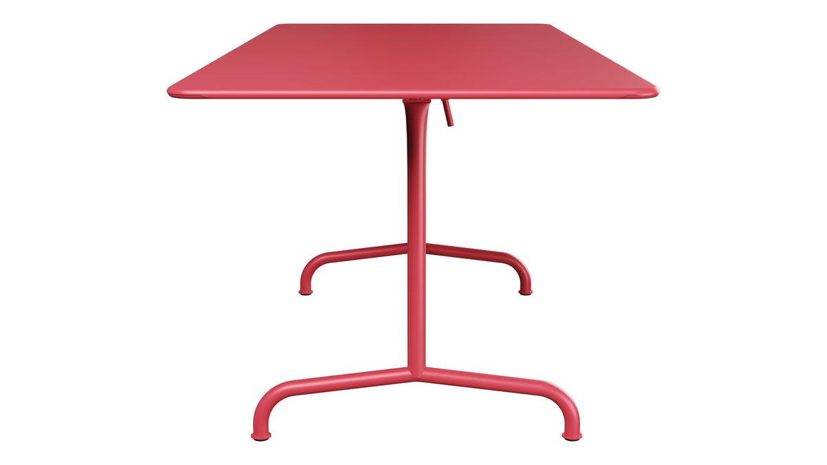 Rigi Metall-Gartentisch 180x80 klappbar in Ahornrot präsentiert im Onlineshop von KAQTU Design AG. Gartentisch ist von Schaffner