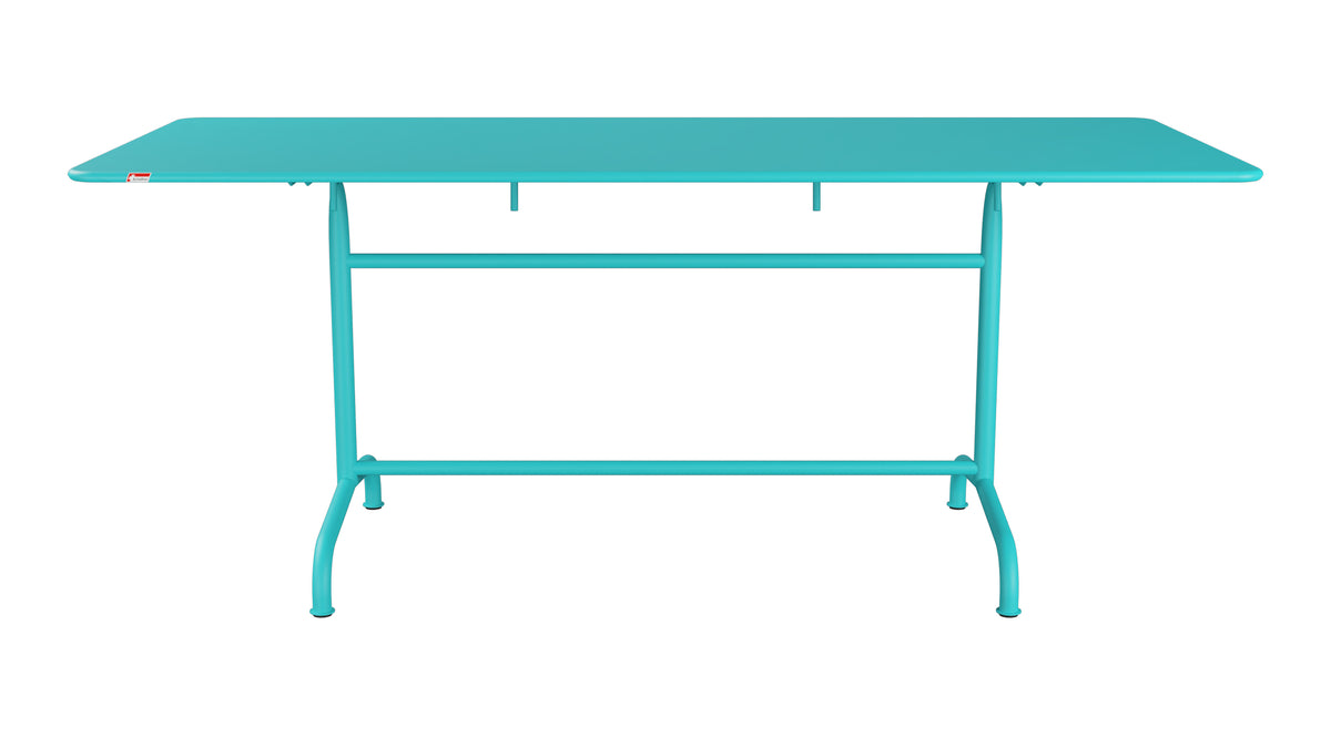 Rigi Metall-Gartentisch 180x80 klappbar in Türkis präsentiert im Onlineshop von KAQTU Design AG. Gartentisch ist von Schaffner