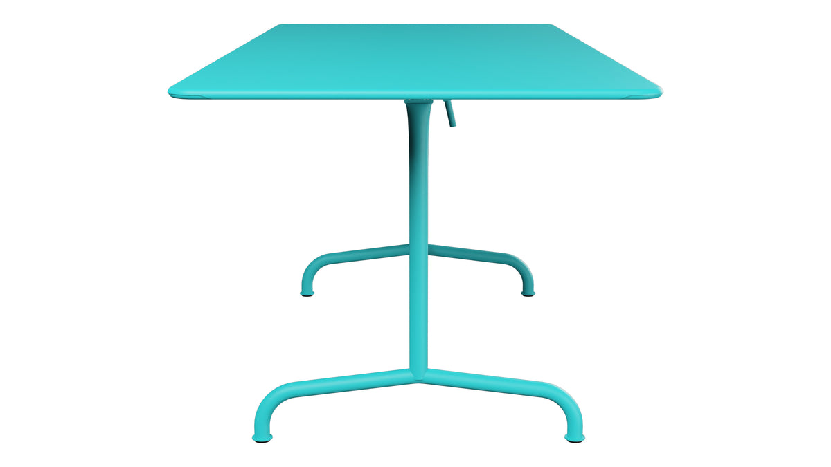 Rigi Metall-Gartentisch 180x80 klappbar in Türkis präsentiert im Onlineshop von KAQTU Design AG. Gartentisch ist von Schaffner