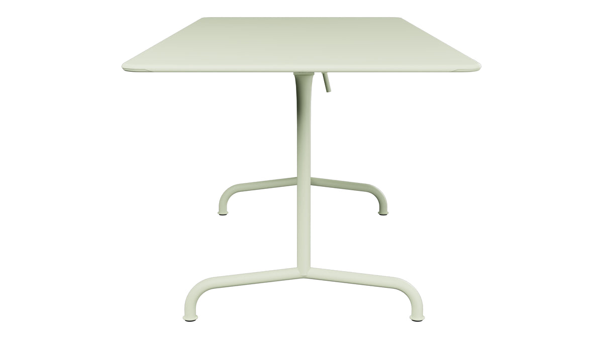 Rigi Metall-Gartentisch 180x80 klappbar in Pastellgrün präsentiert im Onlineshop von KAQTU Design AG. Gartentisch ist von Schaffner